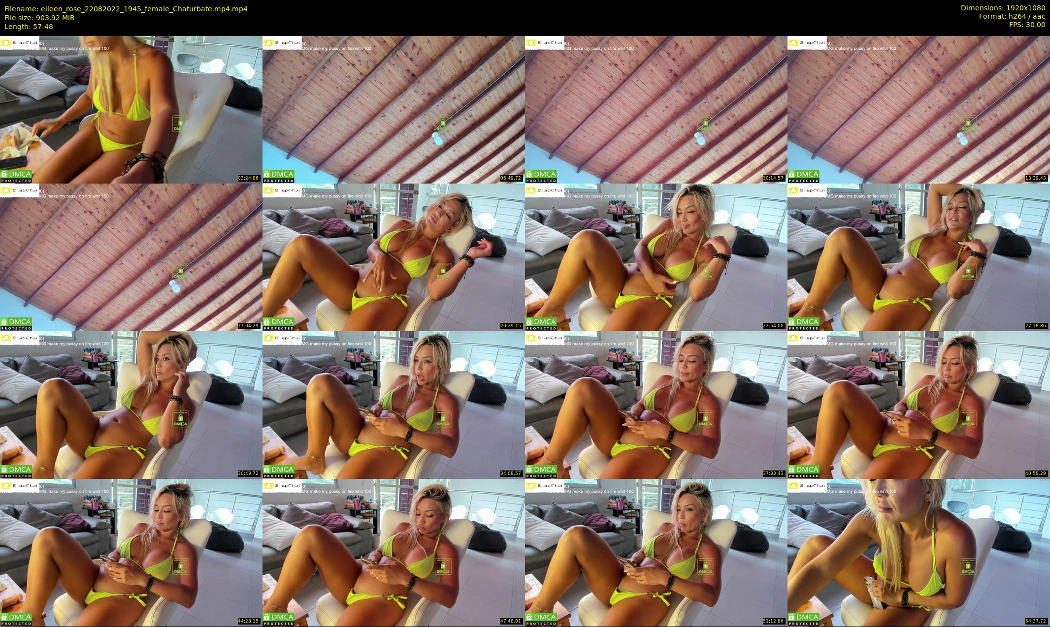 eileen_rose — 58 minute Chaturbate female cam show recording, 1080p, Aug 22, 2022