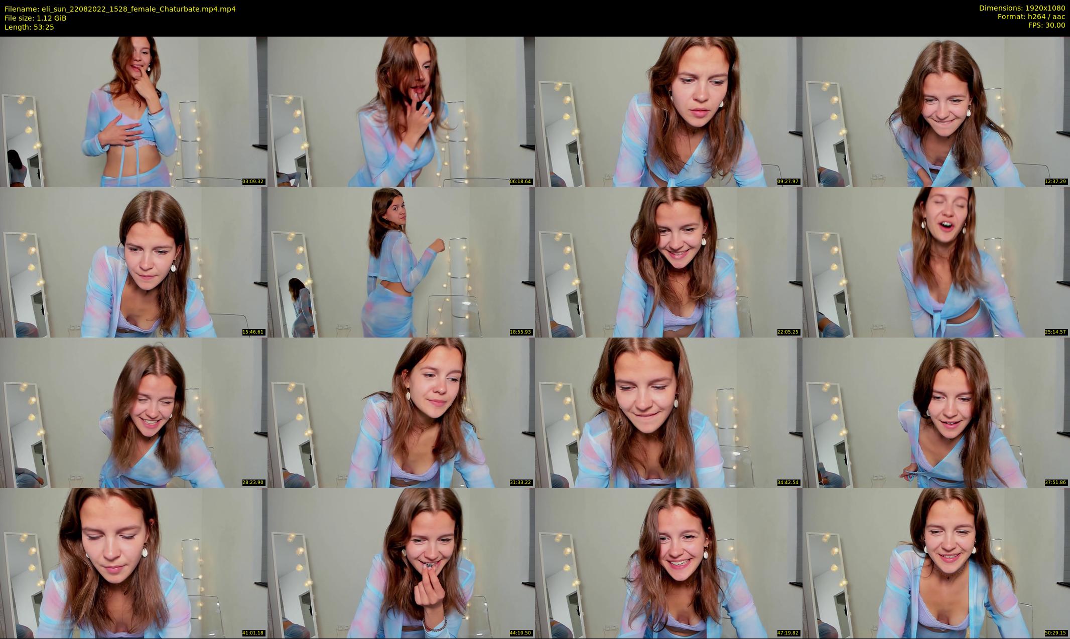 eli_sun — 54 minute Chaturbate female cam show recording, 1080p, Aug 22, 2022