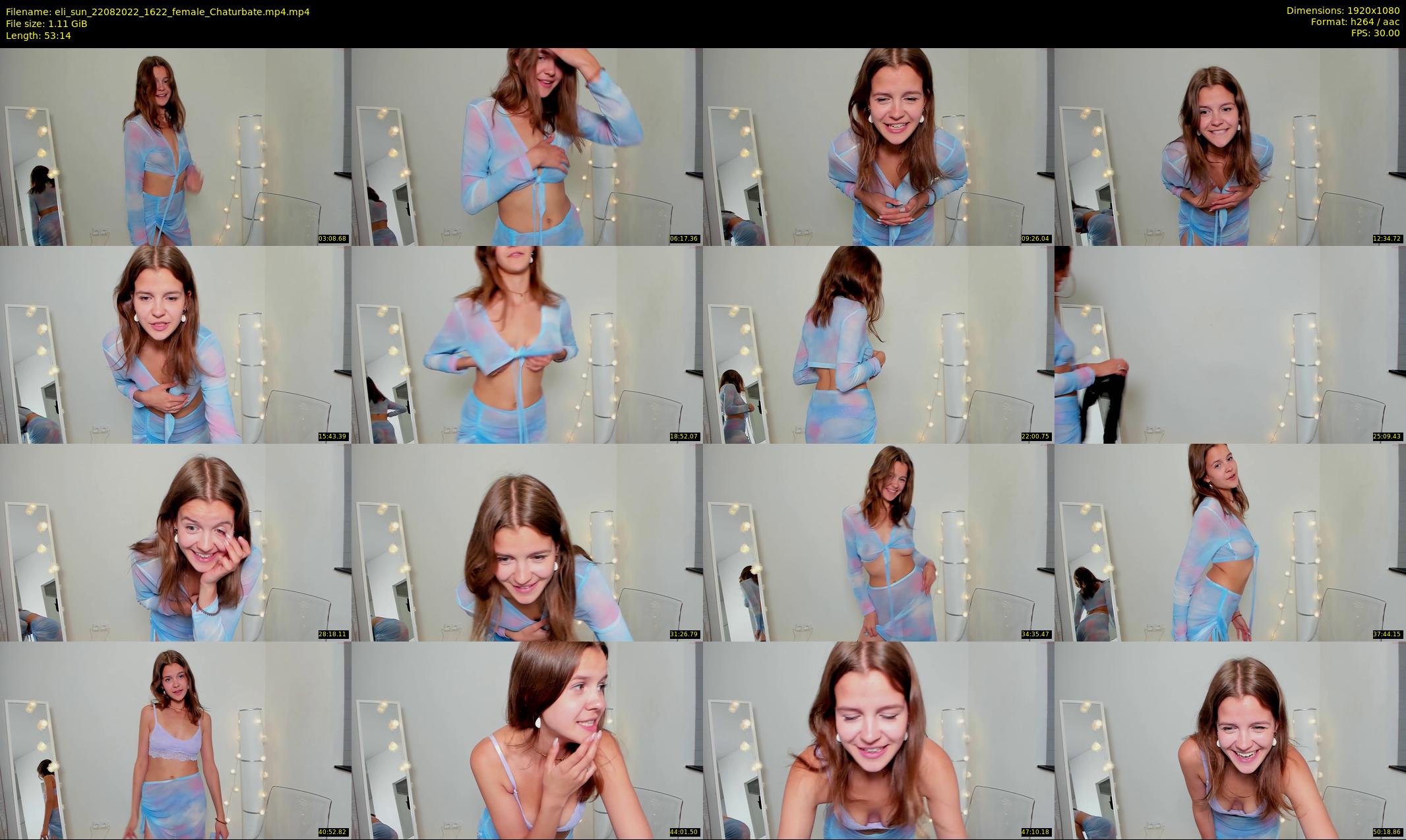 eli_sun — 54 minute Chaturbate female cam show recording, 1080p, Aug 22, 2022