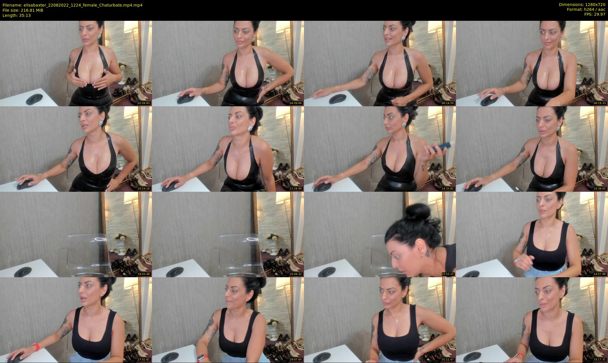 elisabaxter — 36 minute Chaturbate female cam show recording, 720p, Aug 22, 2022
