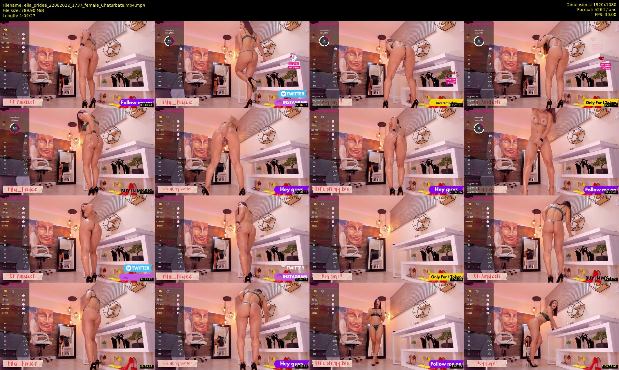 ella_pridee — 65 minute Chaturbate female cam show recording, 1080p, Aug 22, 2022