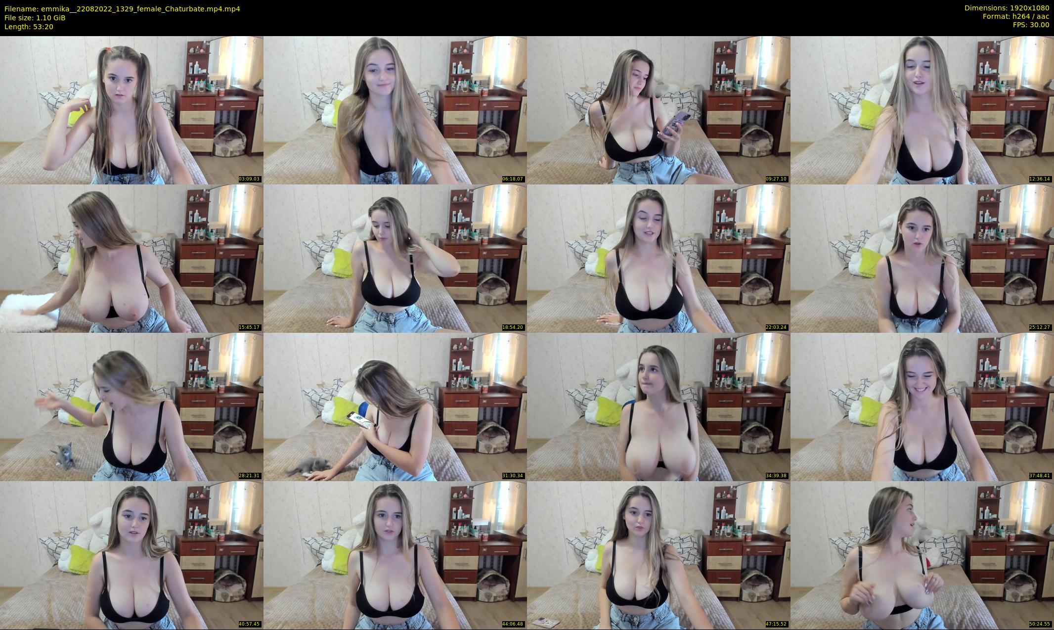 emmika_ — 54 minute Chaturbate female cam show recording, 1080p, Aug 22, 2022