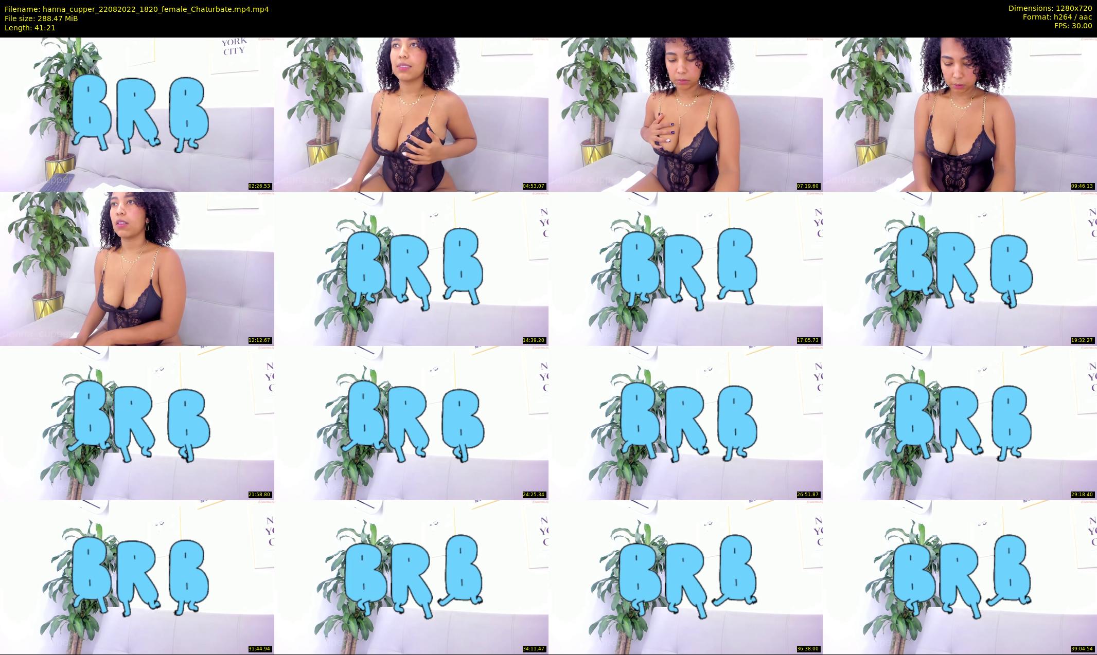 hanna_cupper — 42 minute Chaturbate female cam show recording, 720p, Aug 22, 2022