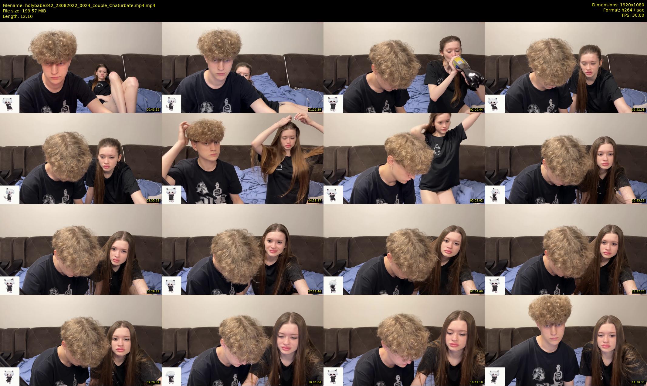 holybabe342 — 13 minute Chaturbate couple cam show recording, 1080p, Aug 23, 2022