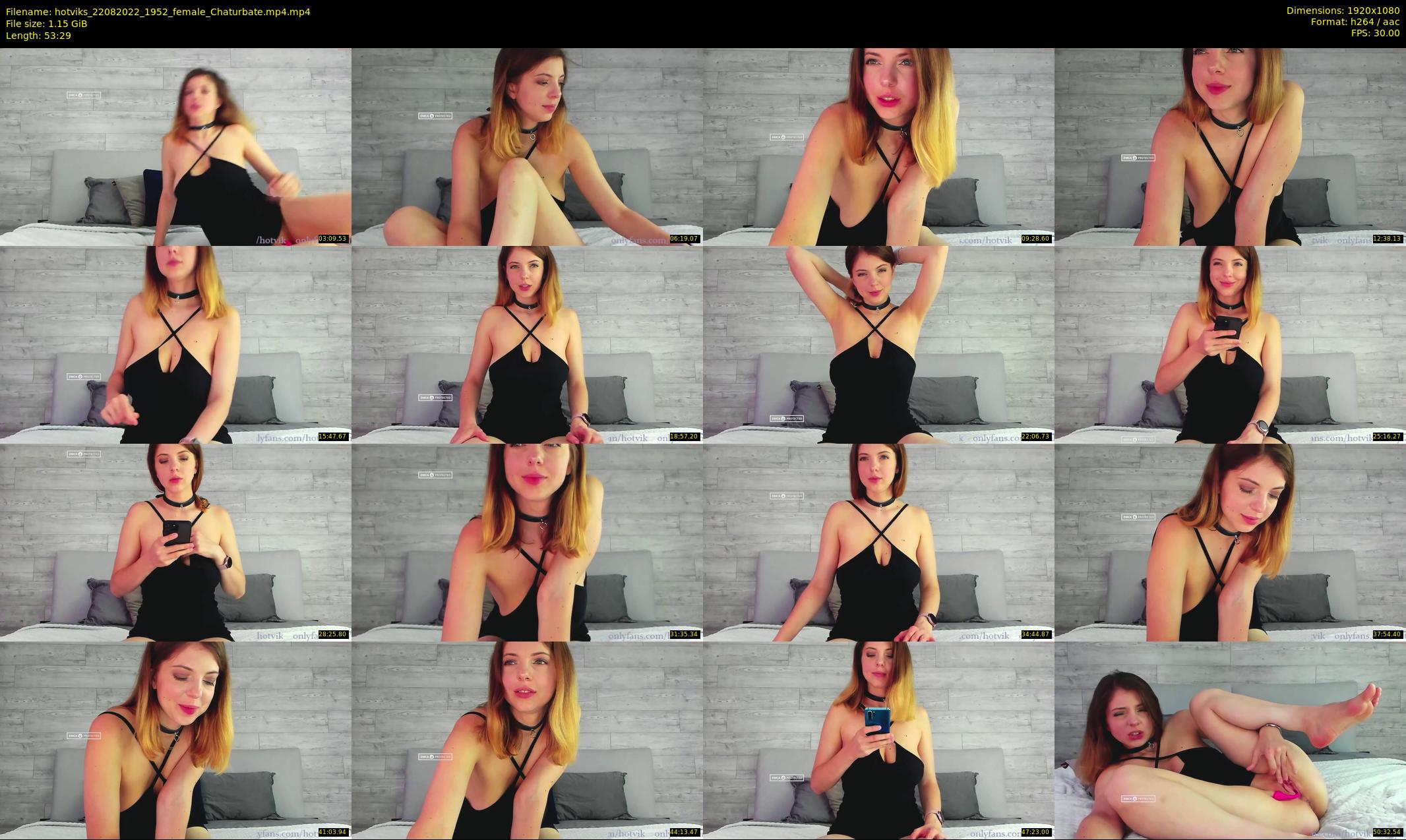 hotviks — 54 minute Chaturbate female cam show recording, 1080p, Aug 22, 2022