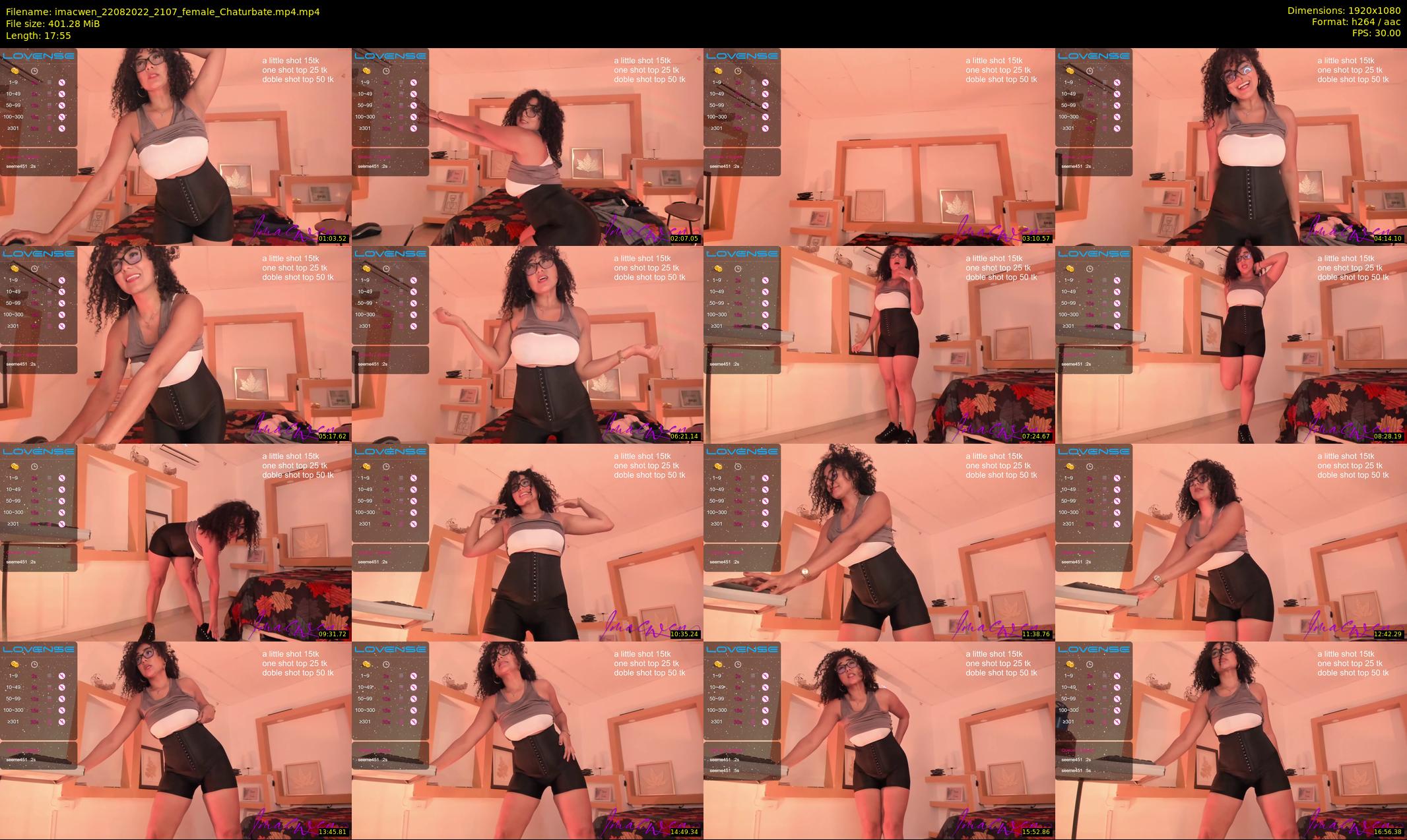 imacwen — 18 minute Chaturbate female cam show recording, 1080p, Aug 22, 2022
