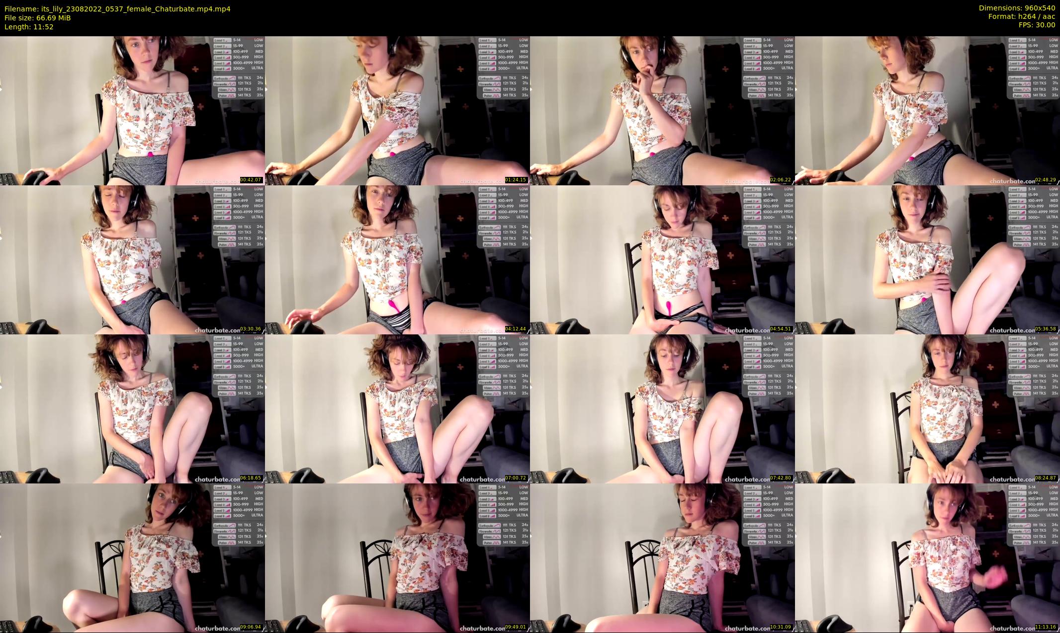 its_lily — 12 minute Chaturbate female cam show recording, 480p, Aug 23, 2022