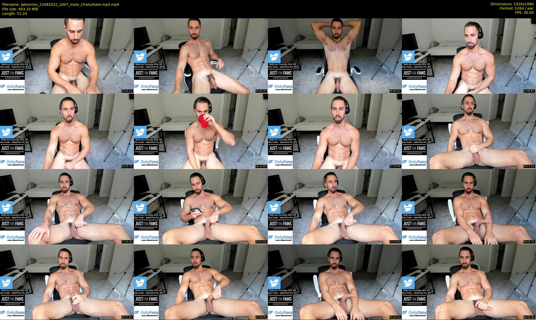 jakeorion — 52 minute Chaturbate male cam show recording, 1080p, Aug 22, 2022