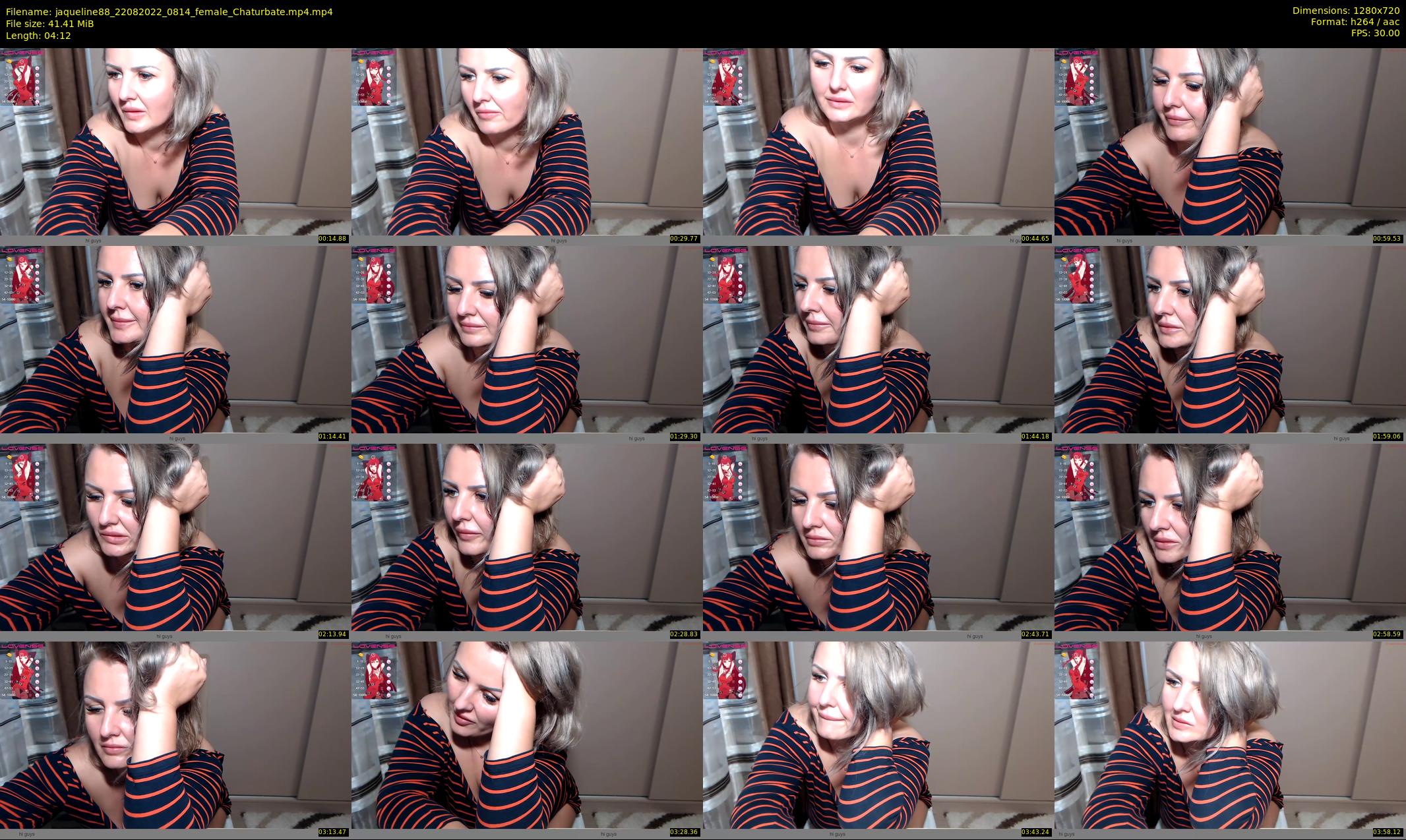 jaqueline88 — 5 minute Chaturbate female cam show recording, 720p, Aug 22, 2022