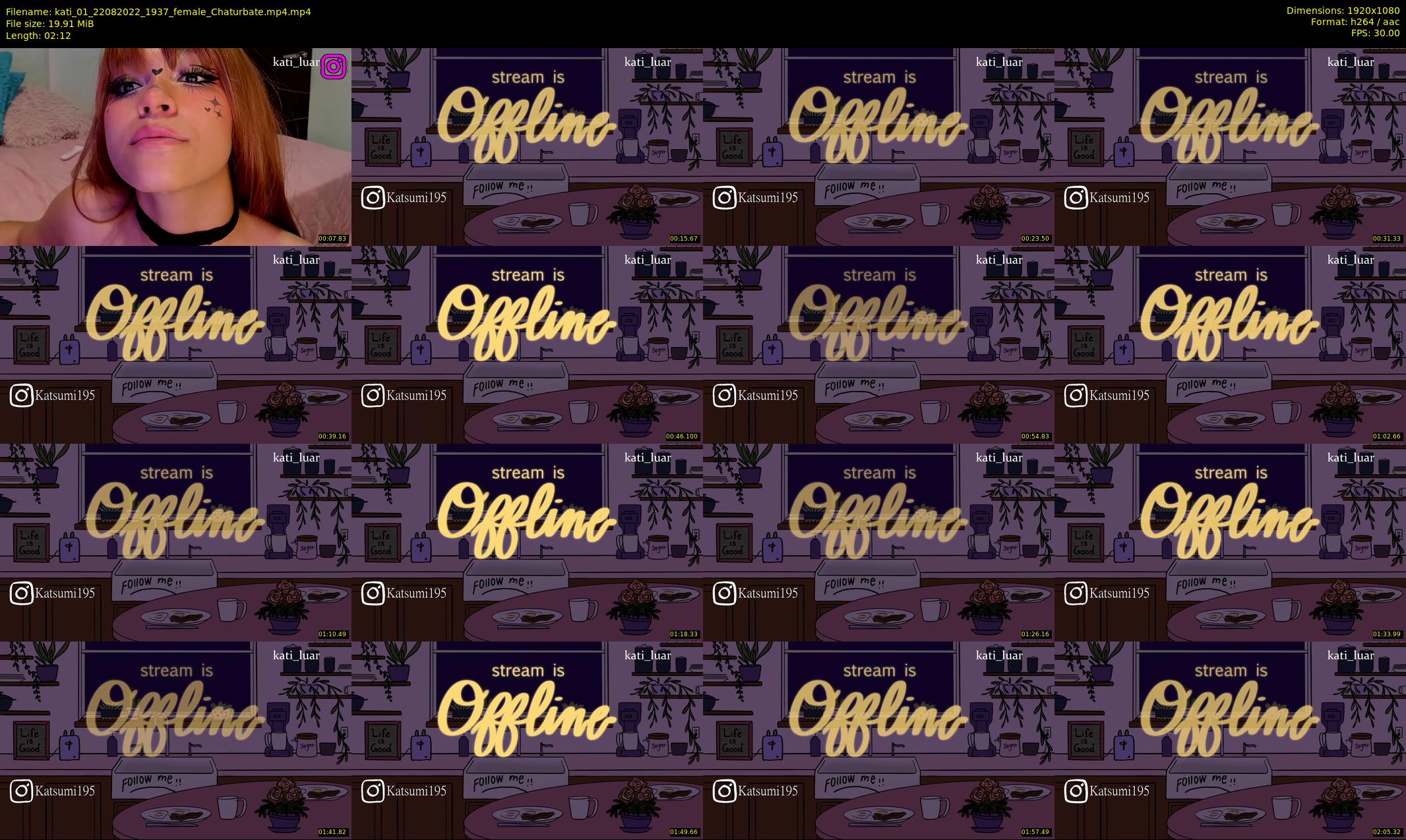kati_01 — 3 minute Chaturbate female cam show recording, 1080p, Aug 22, 2022