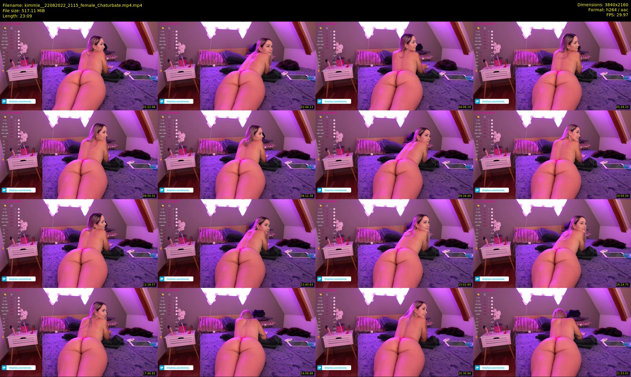 kimmie_ — 24 minute Chaturbate female cam show recording, 4K, Aug 22, 2022