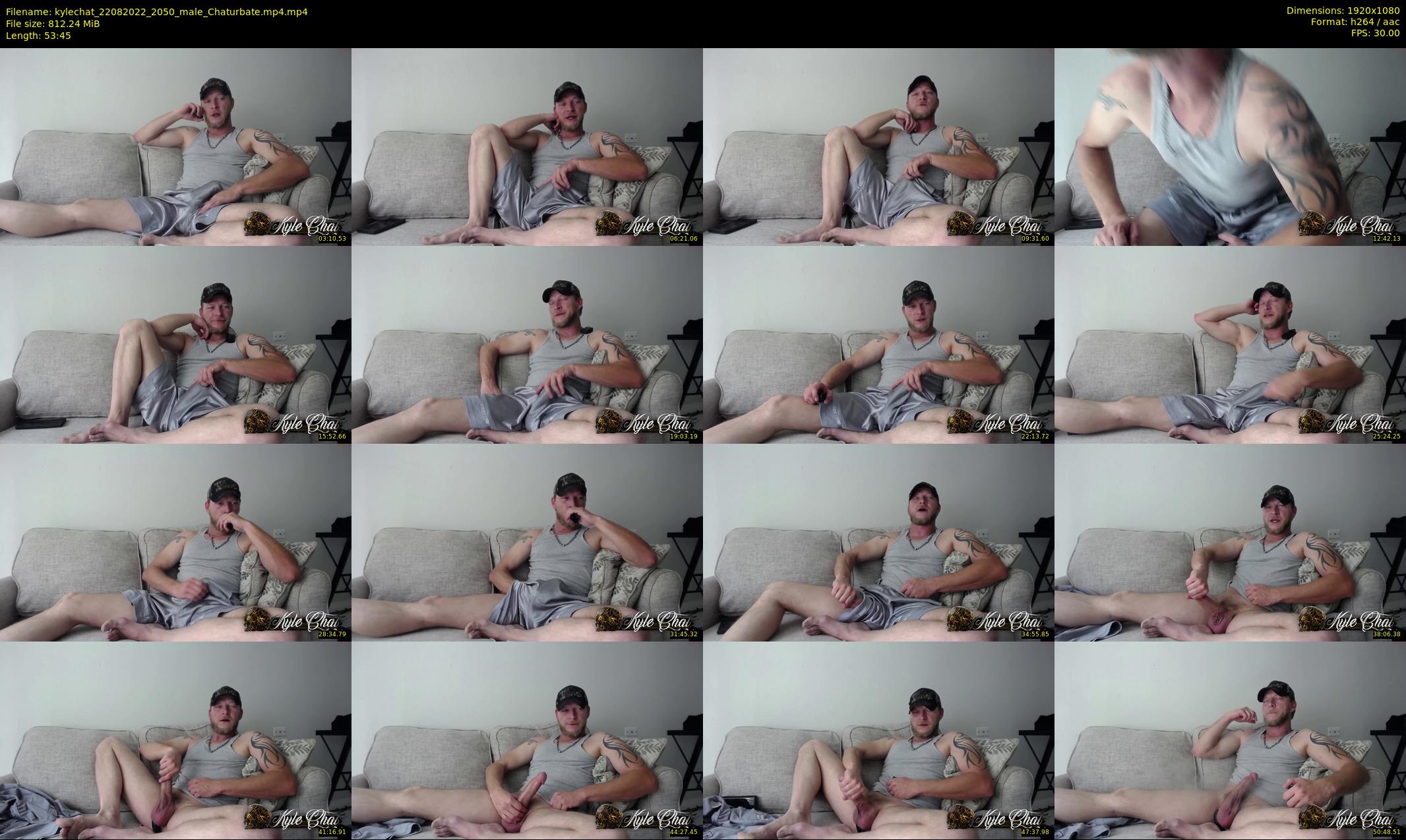 kylechat — 54 minute Chaturbate male cam show recording, 1080p, Aug 22, 2022