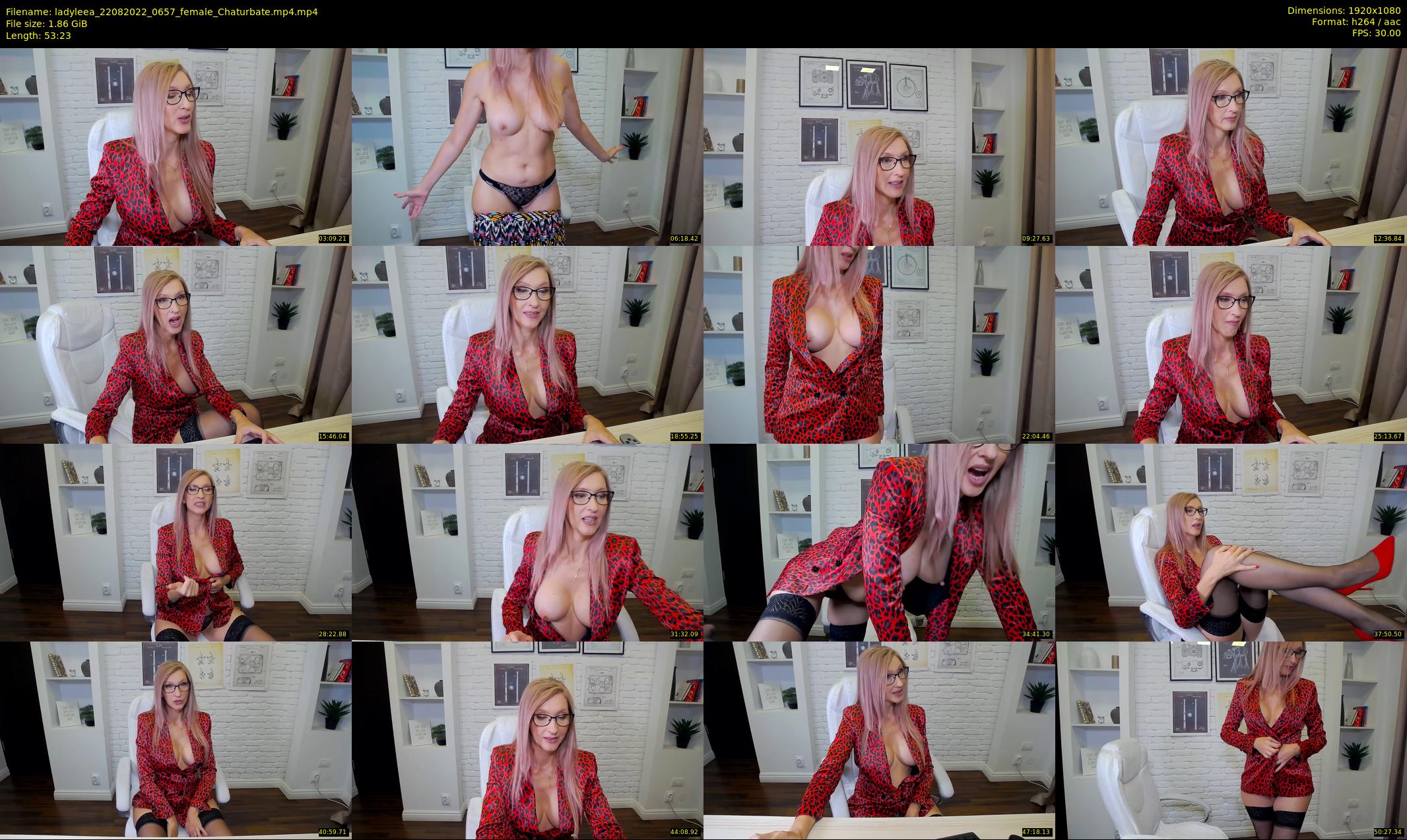ladyleea — 54 minute Chaturbate female cam show recording, 1080p, Aug 22, 2022