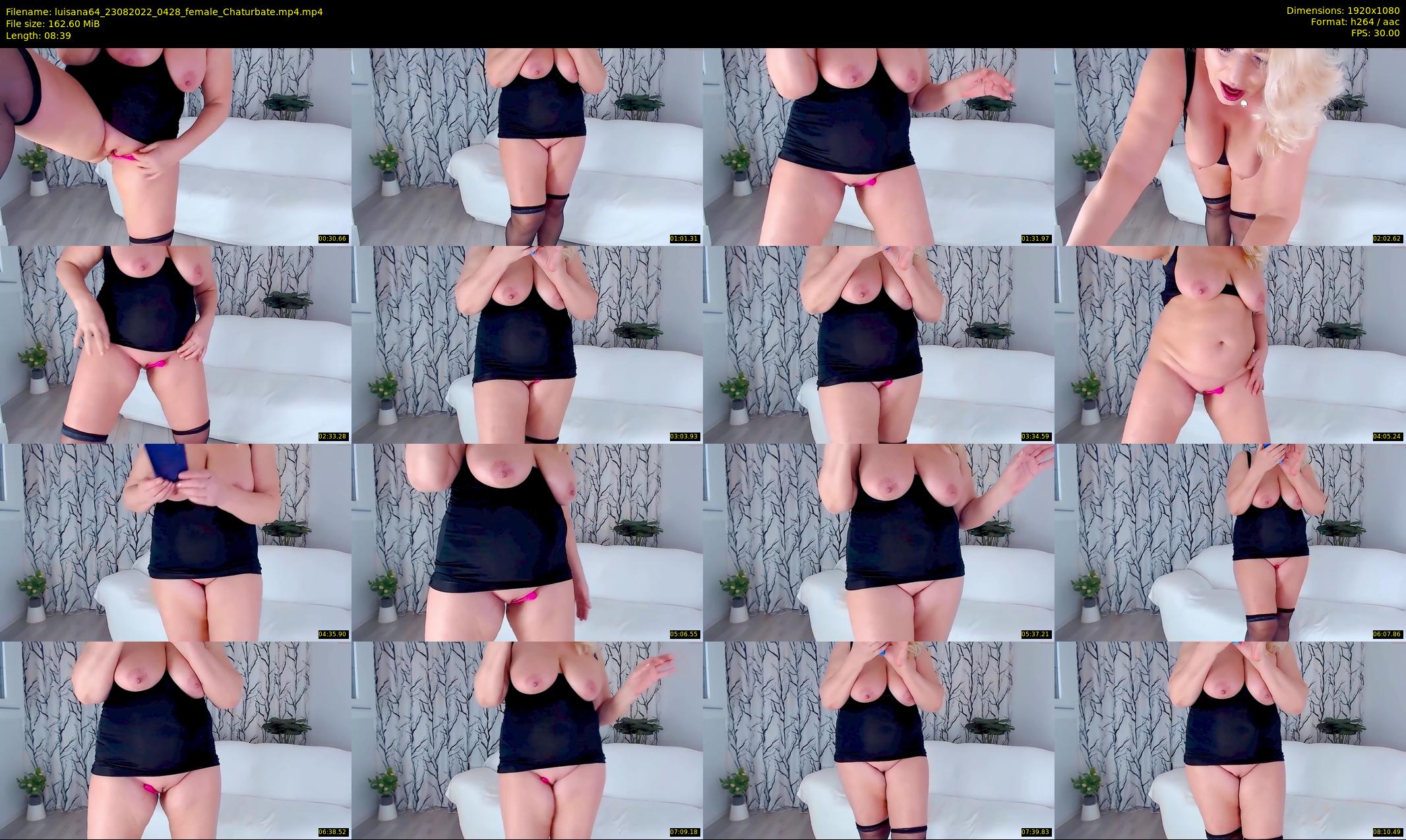 luisana64 — 9 minute Chaturbate female cam show recording, 1080p, Aug 23, 2022