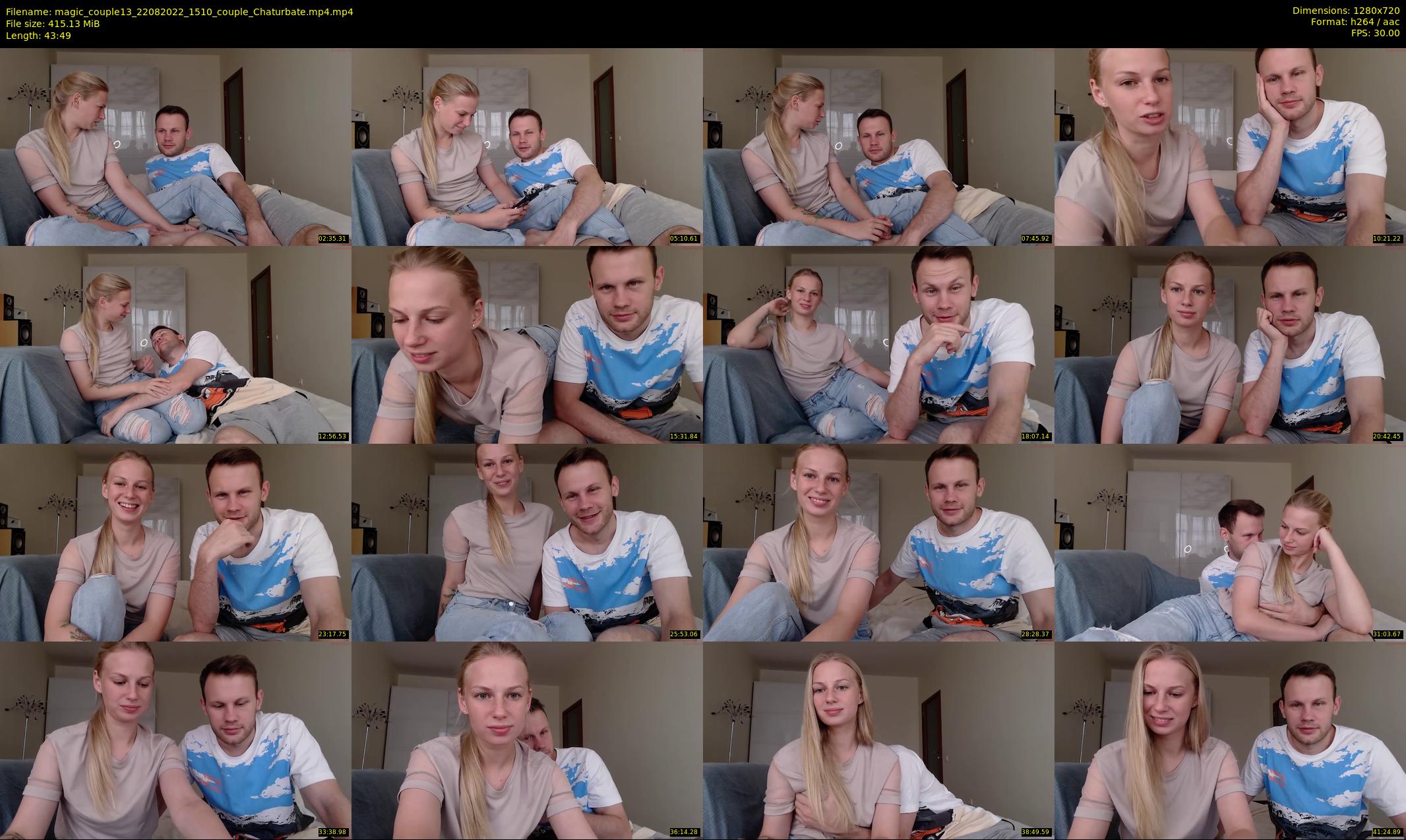 magic_couple13 — 44 minute Chaturbate couple cam show recording, 720p, Aug 22, 2022