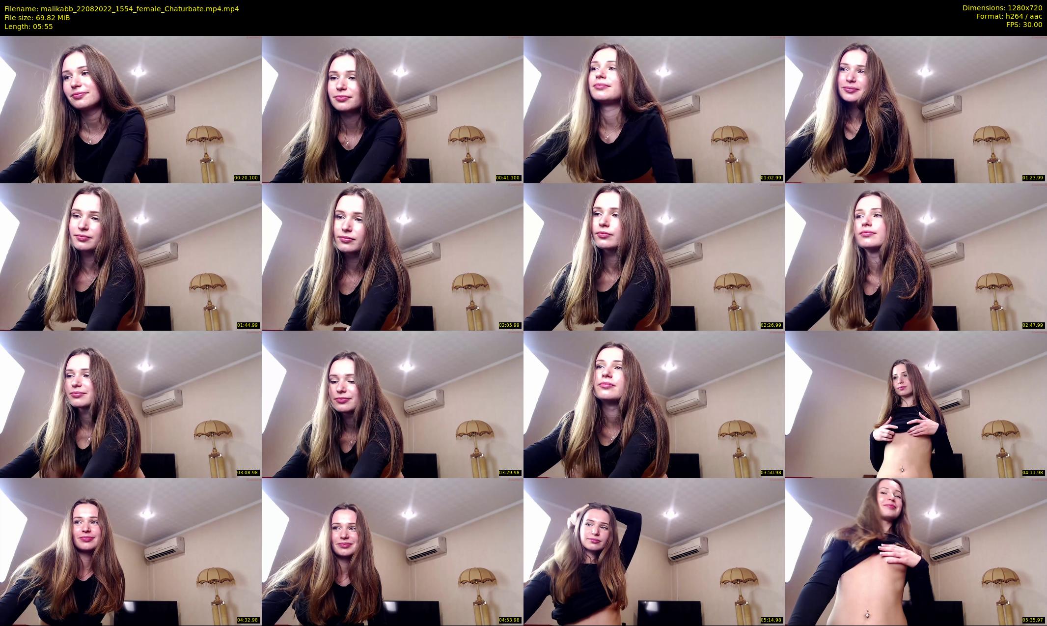 malikabb — 6 minute Chaturbate female cam show recording, 720p, Aug 22, 2022