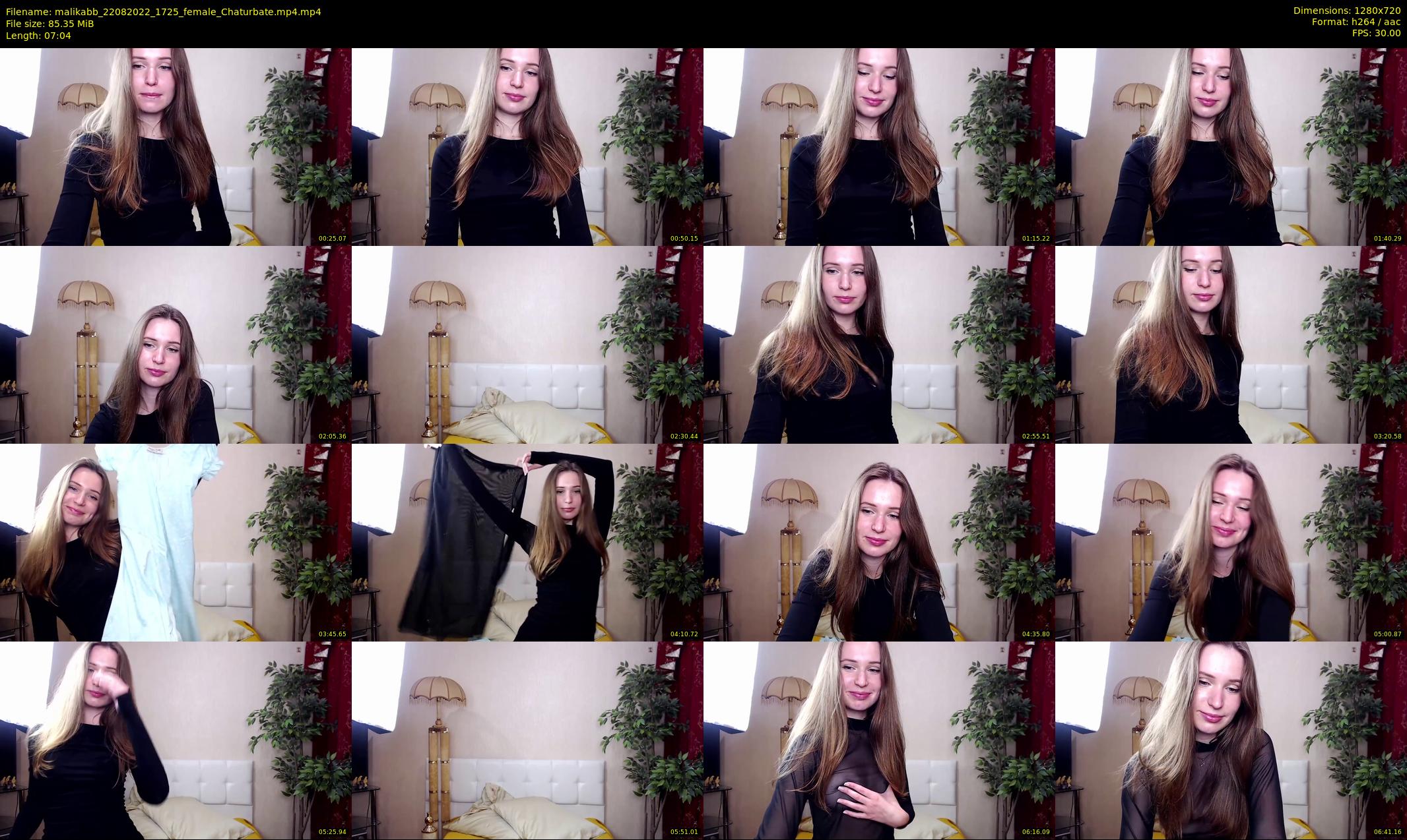 malikabb — 8 minute Chaturbate female cam show recording, 720p, Aug 22, 2022