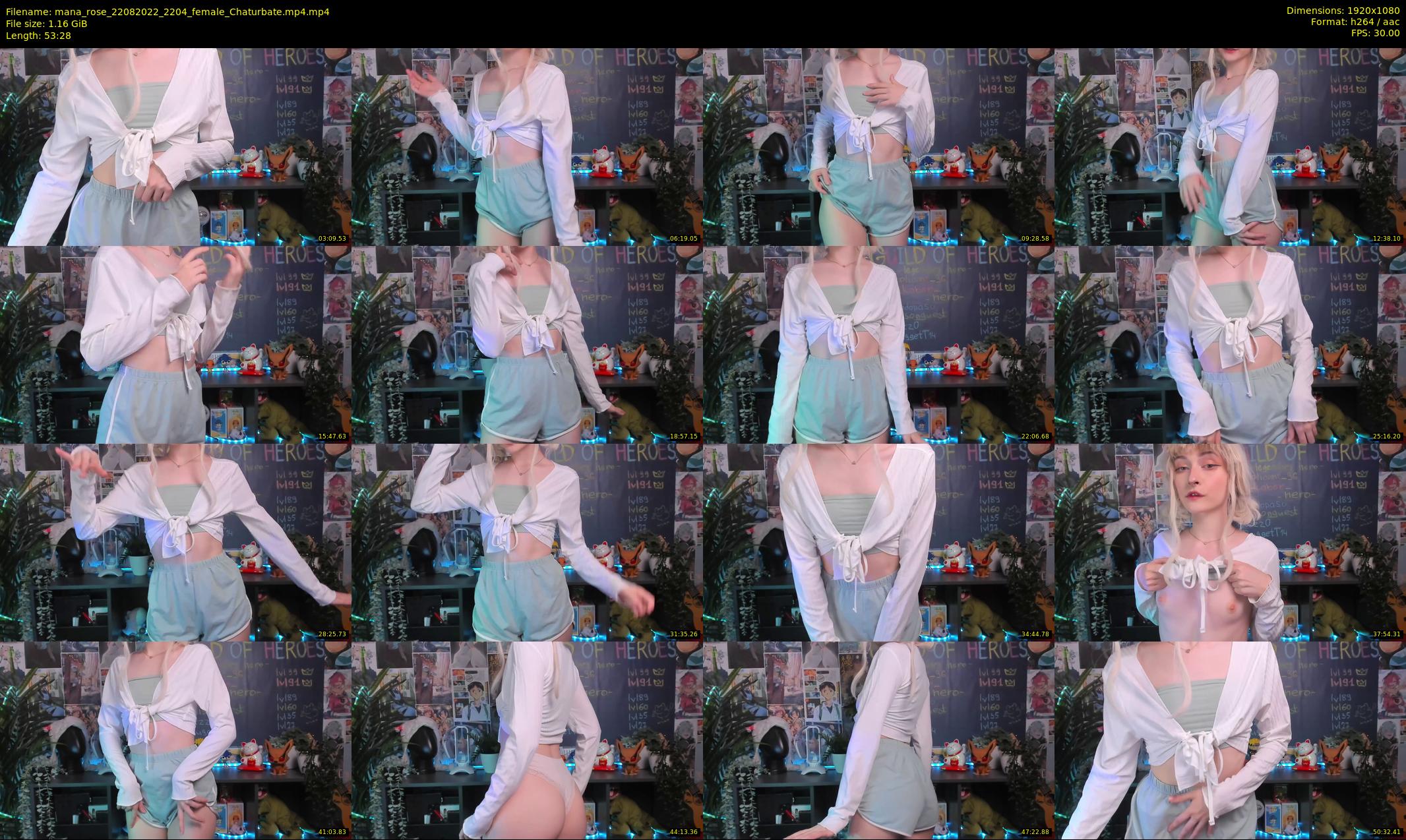 mana_rose — 54 minute Chaturbate female cam show recording, 1080p, Aug 22, 2022