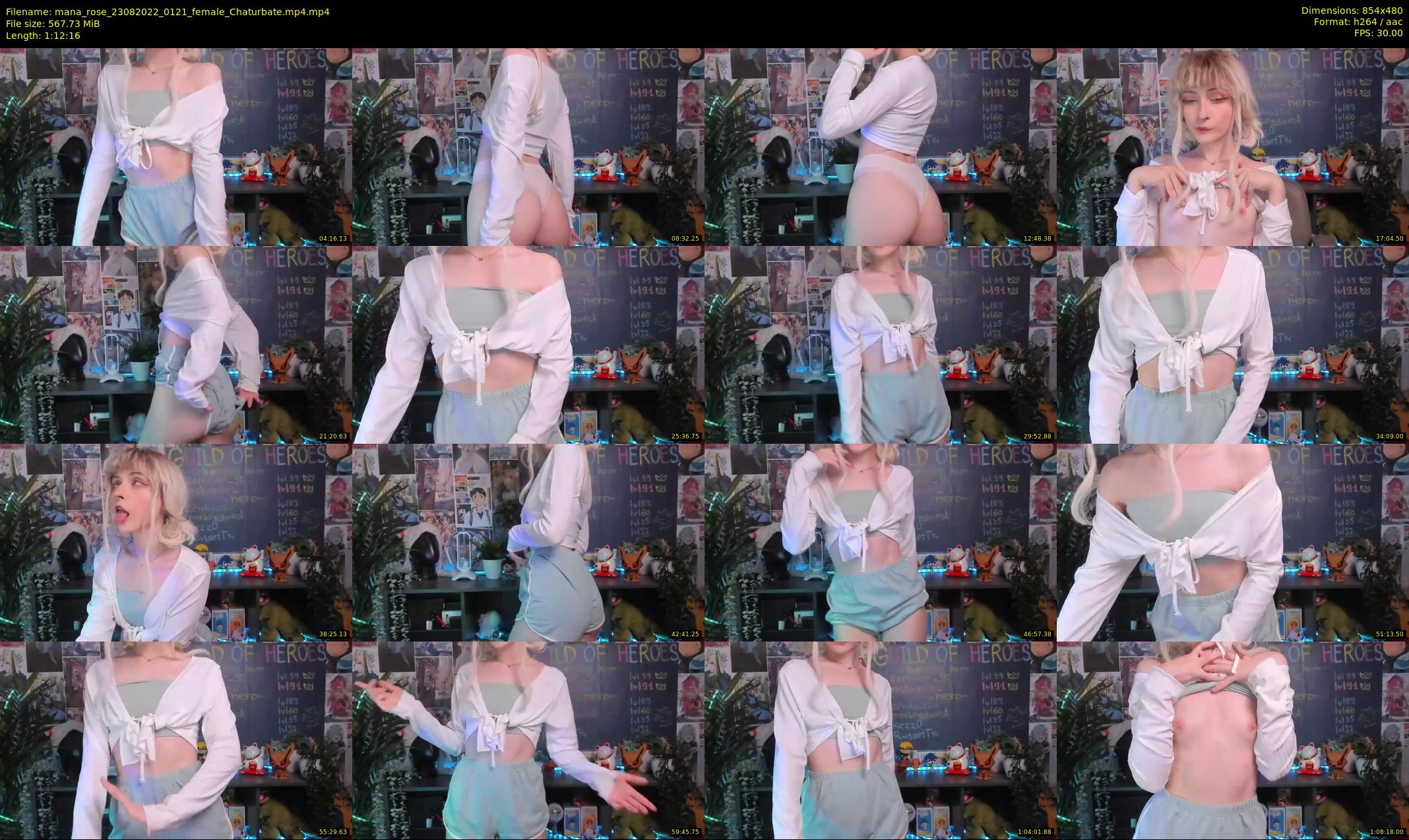 mana_rose — 73 minute Chaturbate female cam show recording, 480p, Aug 23, 2022