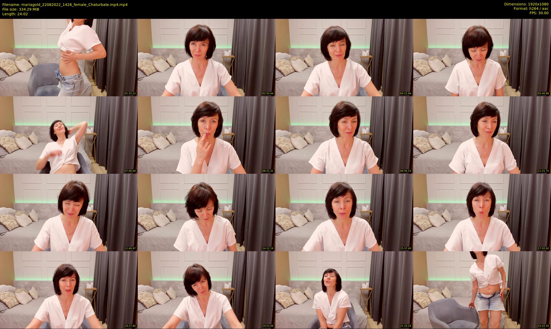 mariagold — 25 minute Chaturbate female cam show recording, 1080p, Aug 22, 2022