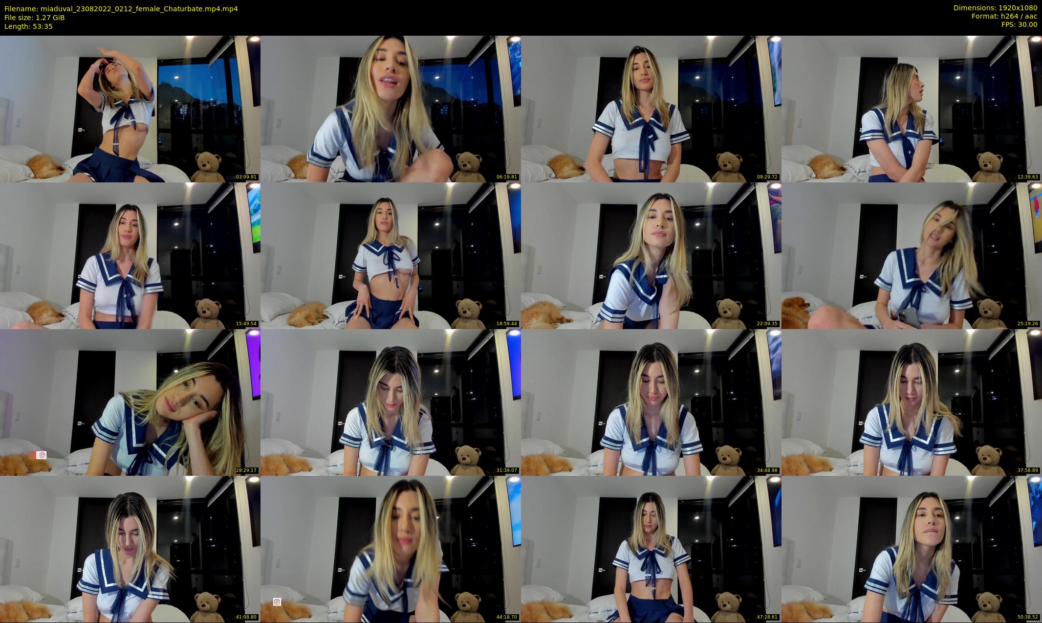 miaduval — 54 minute Chaturbate female cam show recording, 1080p, Aug 23, 2022