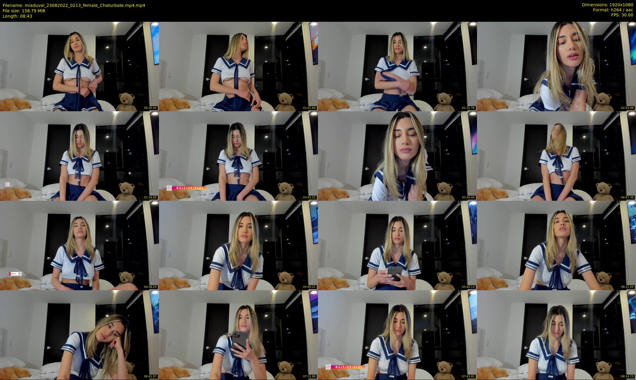miaduval — 9 minute Chaturbate female cam show recording, 1080p, Aug 23, 2022