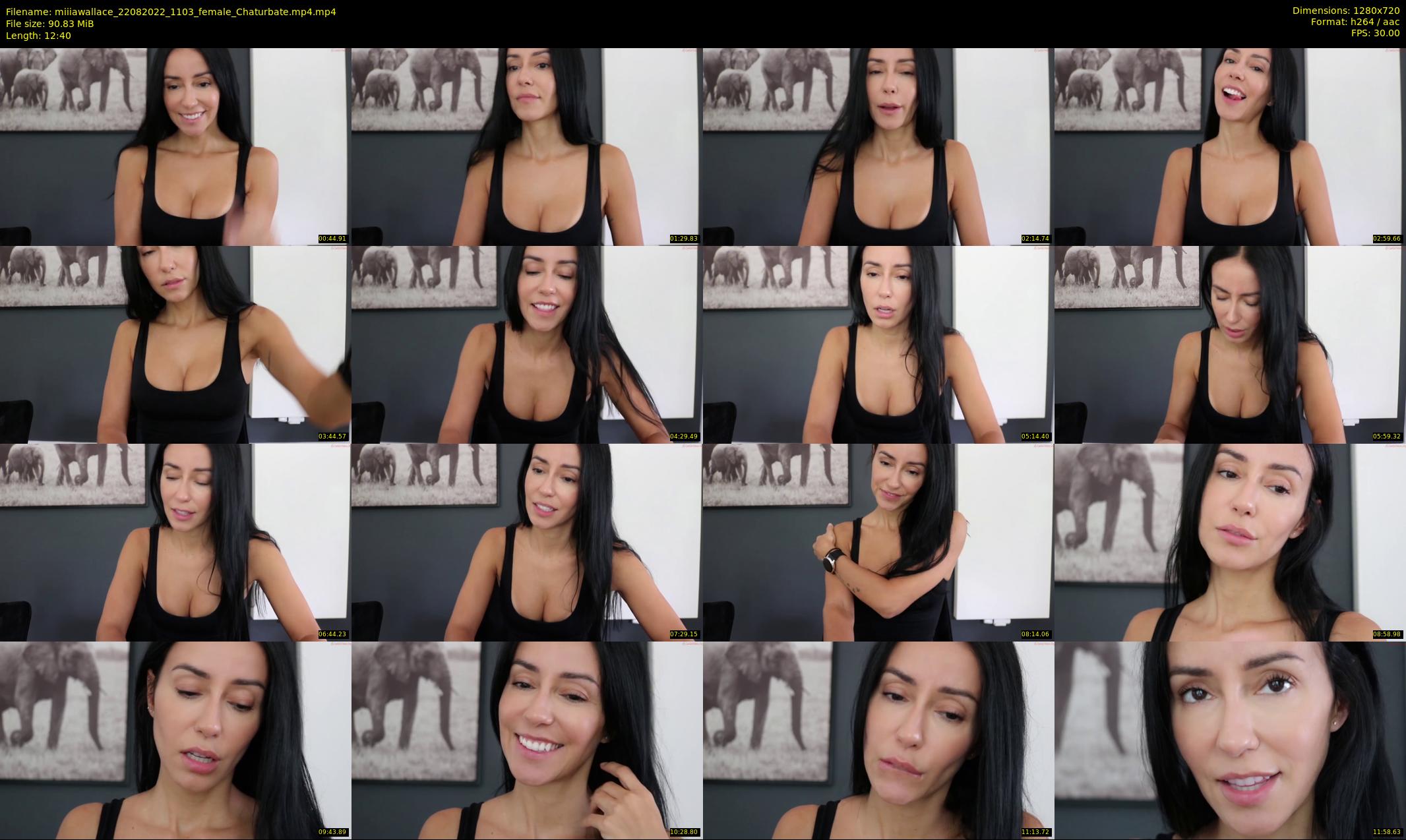 miiiawallace — 13 minute Chaturbate female cam show recording, 720p, Aug 22, 2022