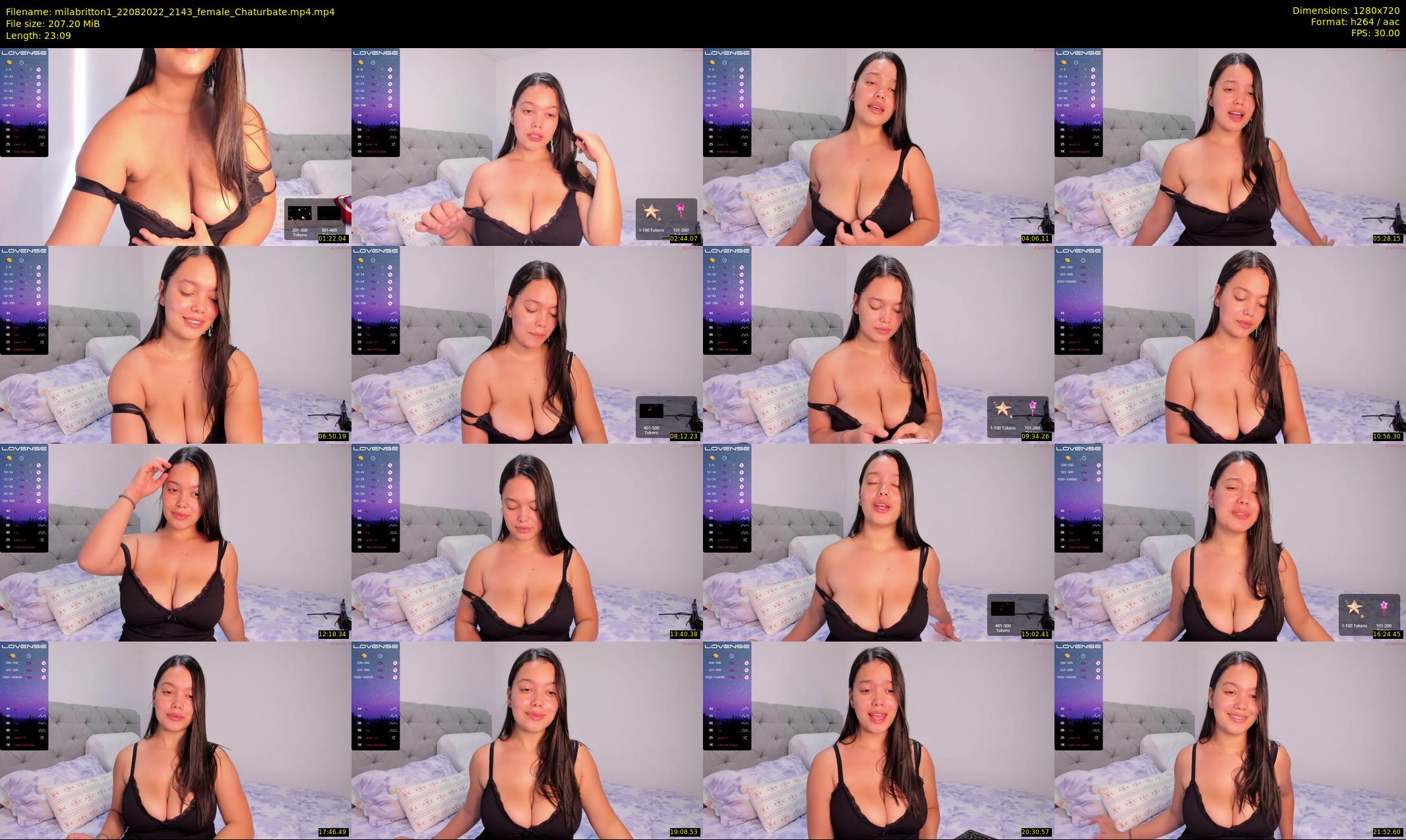 milabritton1 — 24 minute Chaturbate female cam show recording, 720p, Aug 22, 2022