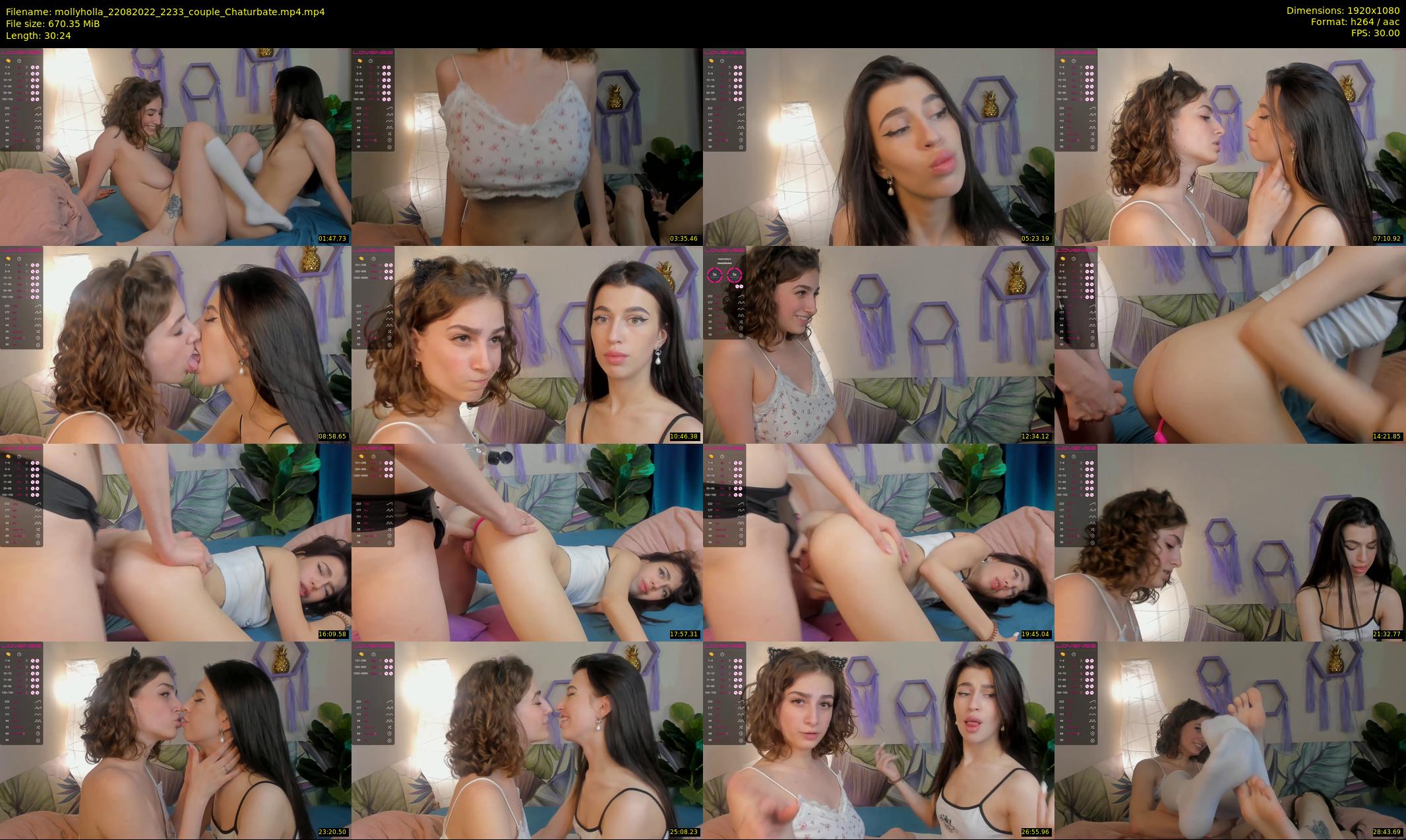 mollyholla — 31 minute Chaturbate couple cam show recording, 1080p, Aug 22, 2022