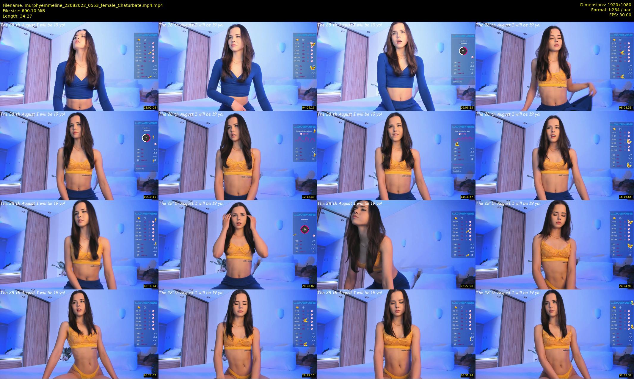 murphyemmeline — 35 minute Chaturbate female cam show recording, 1080p, Aug 22, 2022