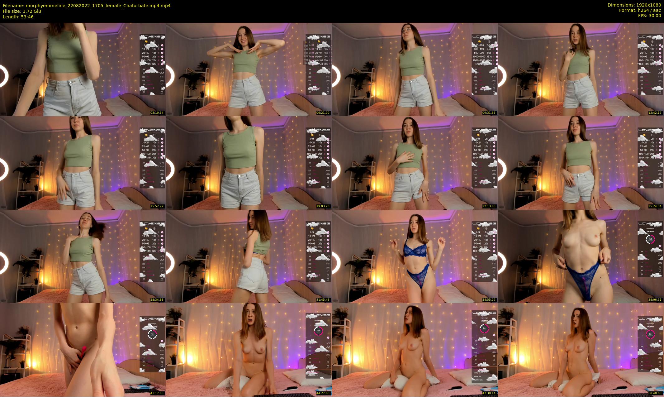 murphyemmeline — 54 minute Chaturbate female cam show recording, 1080p, Aug 22, 2022