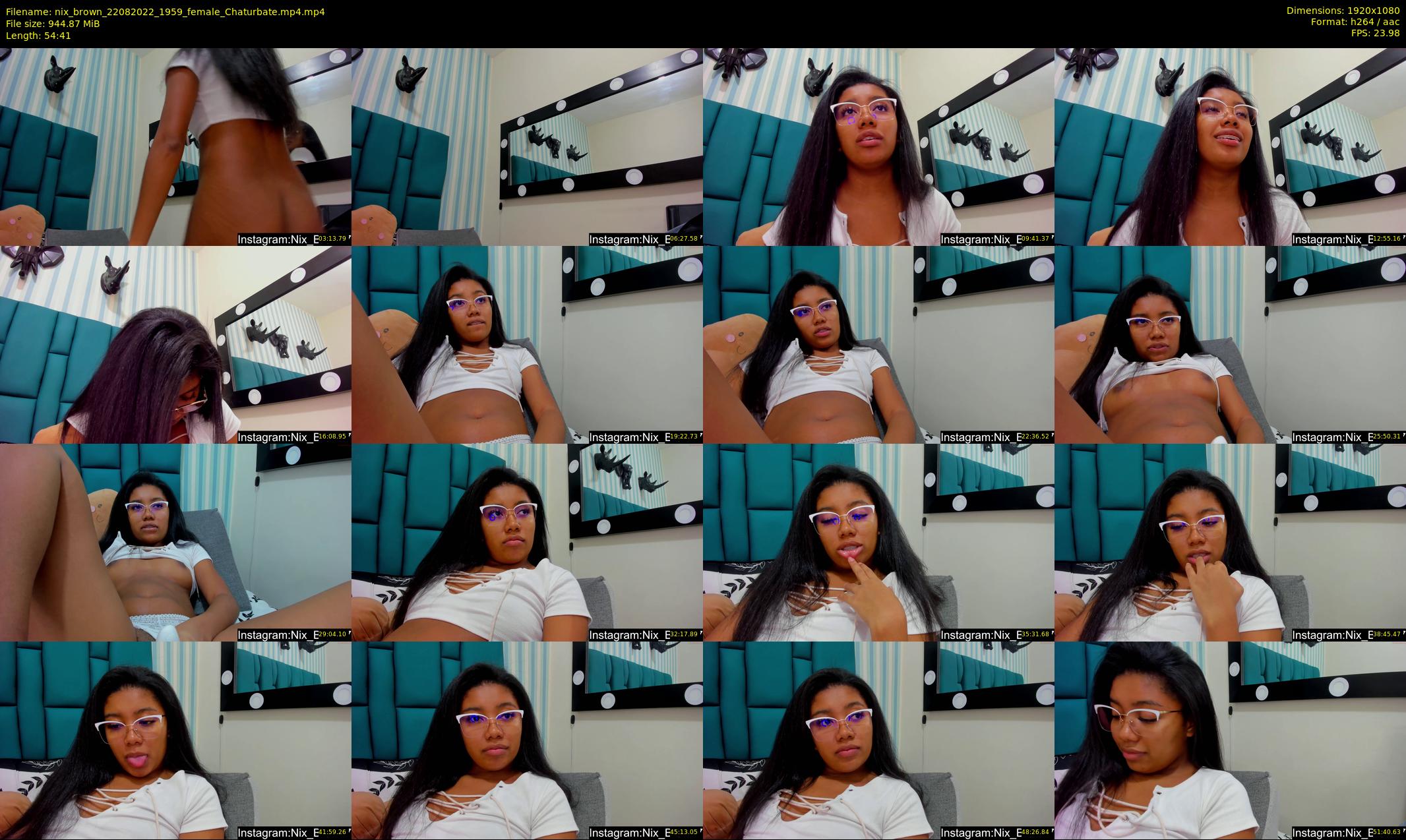 nix_brown — 55 minute Chaturbate female cam show recording, 1080p, Aug 22, 2022