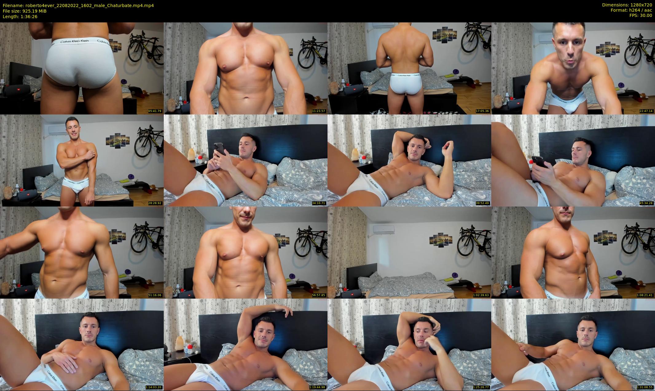 roberto4ever — 97 minute Chaturbate male cam show recording, 720p, Aug 22, 2022