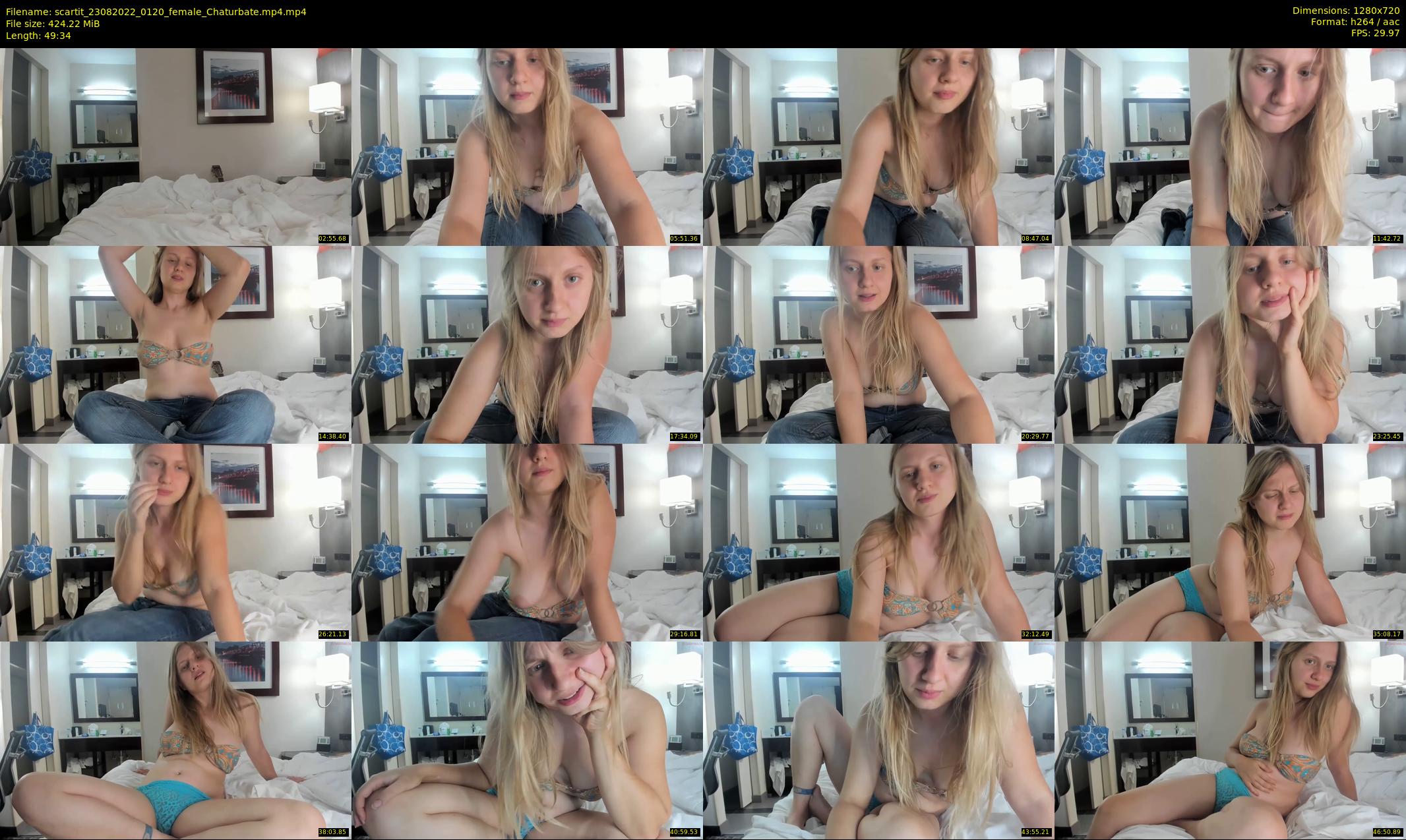 scartit — 50 minute Chaturbate female cam show recording, 720p, Aug 23, 2022