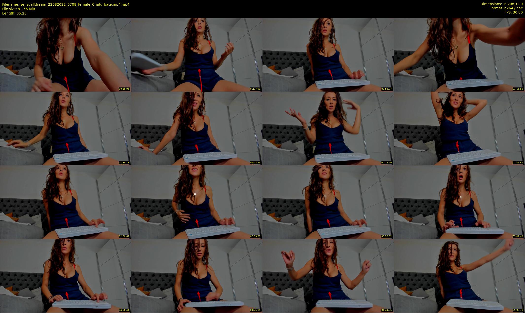 sensualldream — 6 minute Chaturbate female cam show recording, 1080p, Aug 22, 2022