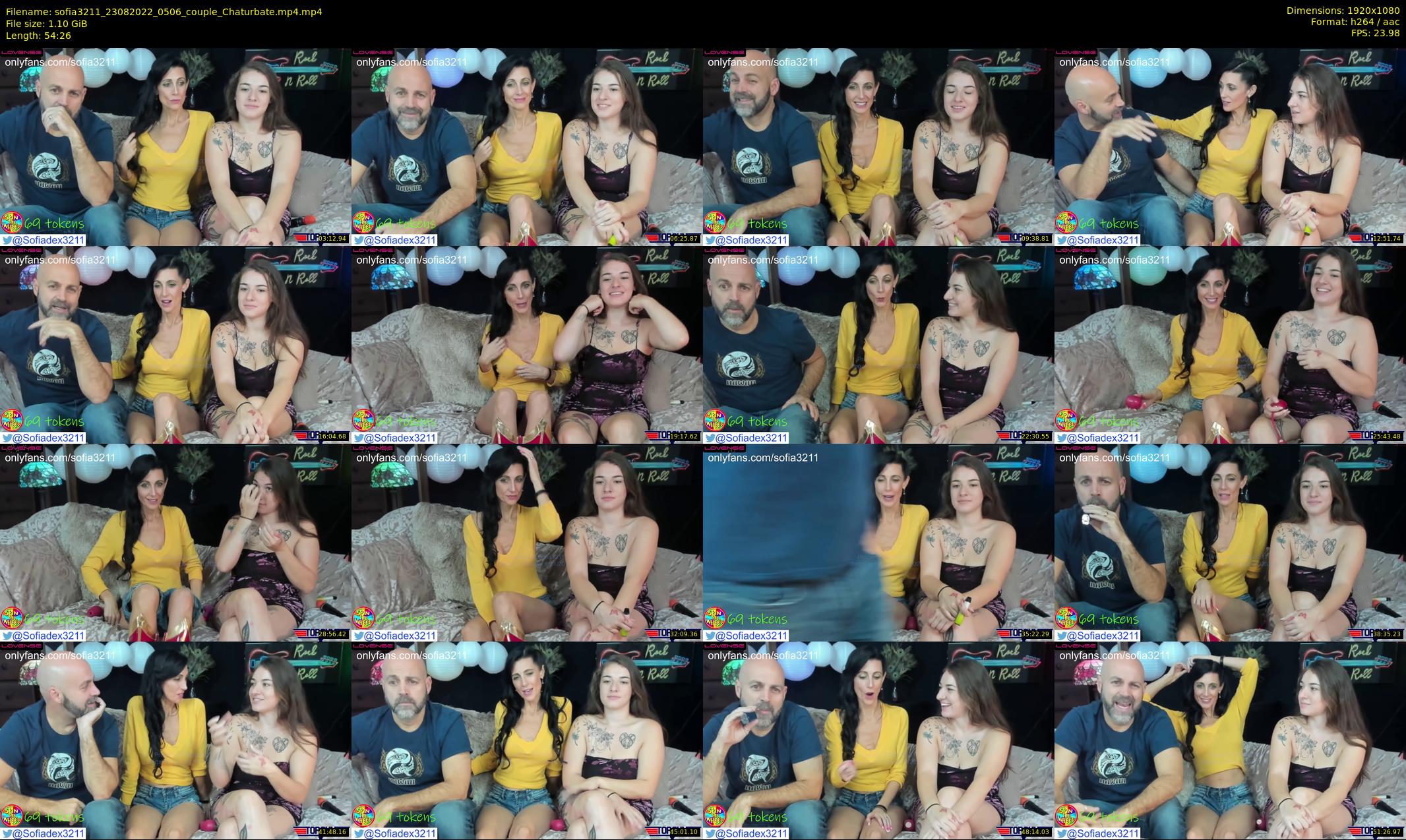 sofia3211 — 55 minute Chaturbate couple cam show recording, 1080p, Aug 23, 2022