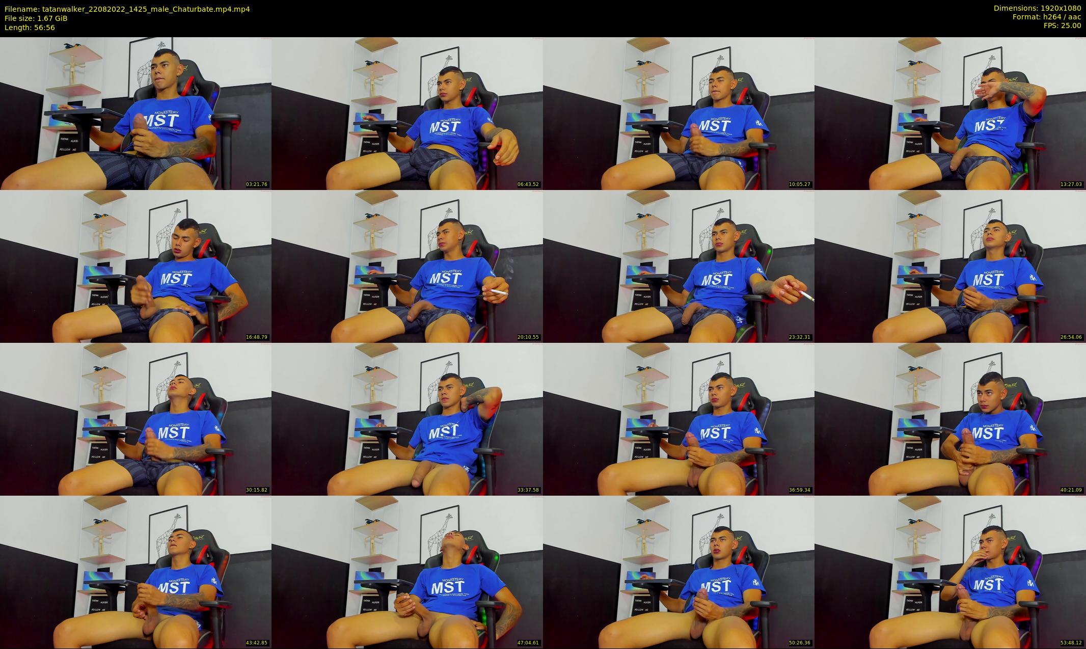tatanwalker — 57 minute Chaturbate male cam show recording, 1080p, Aug 22, 2022