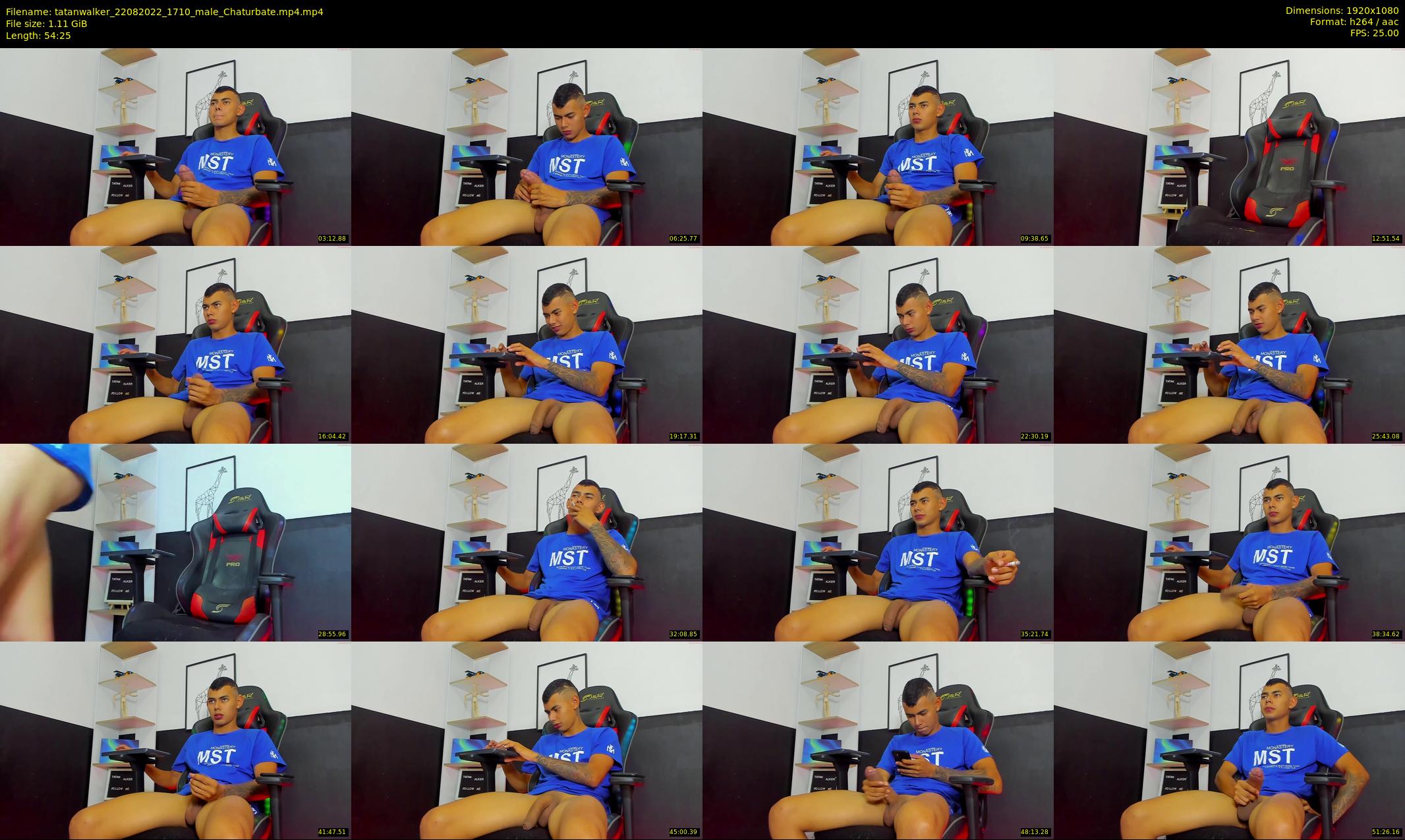 tatanwalker — 55 minute Chaturbate male cam show recording, 1080p, Aug 22, 2022