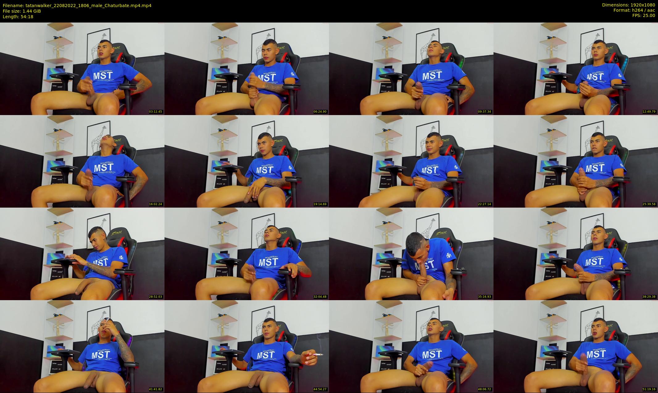 tatanwalker — 55 minute Chaturbate male cam show recording, 1080p, Aug 22, 2022