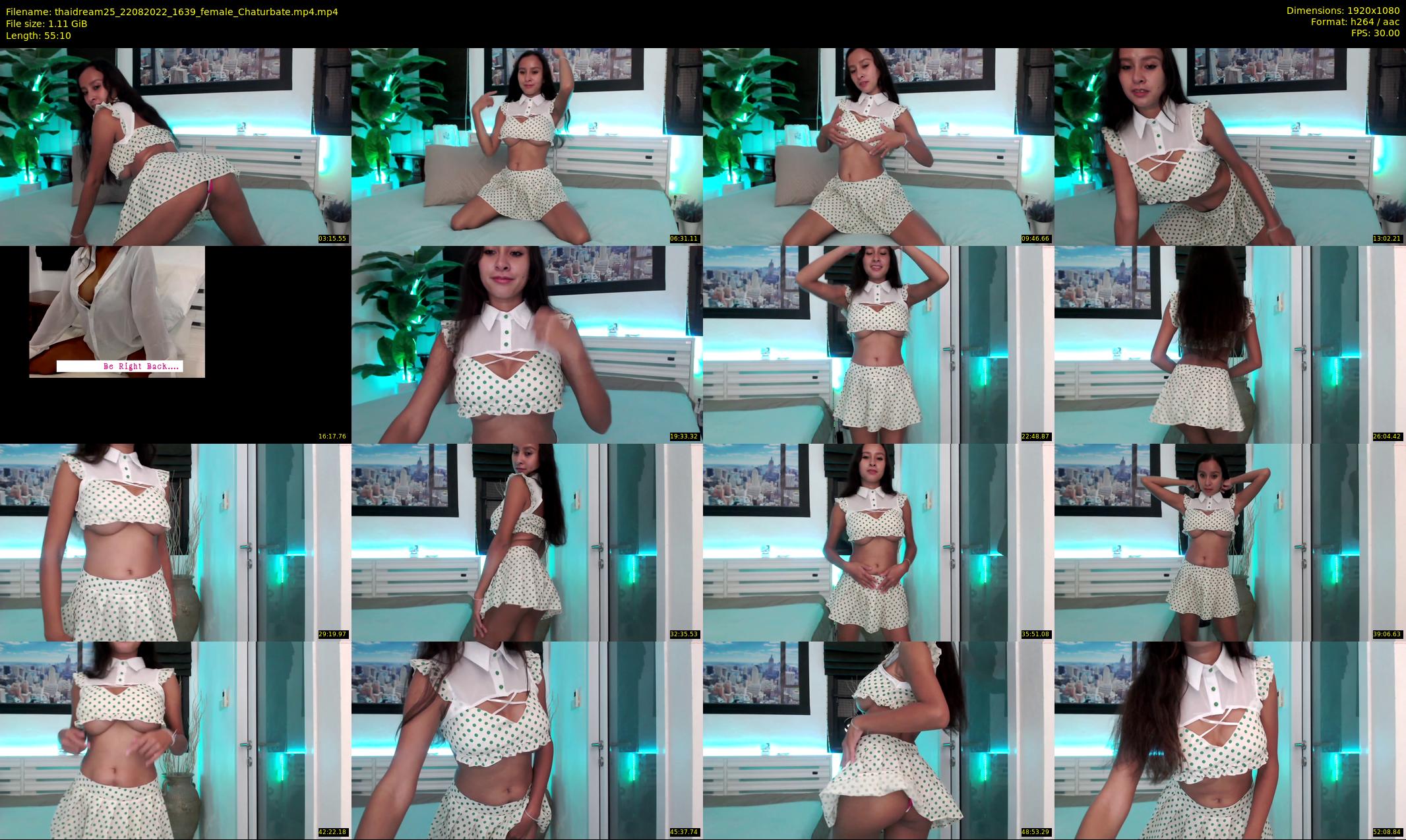 thaidream25 — 56 minute Chaturbate female cam show recording, 1080p, Aug 22, 2022