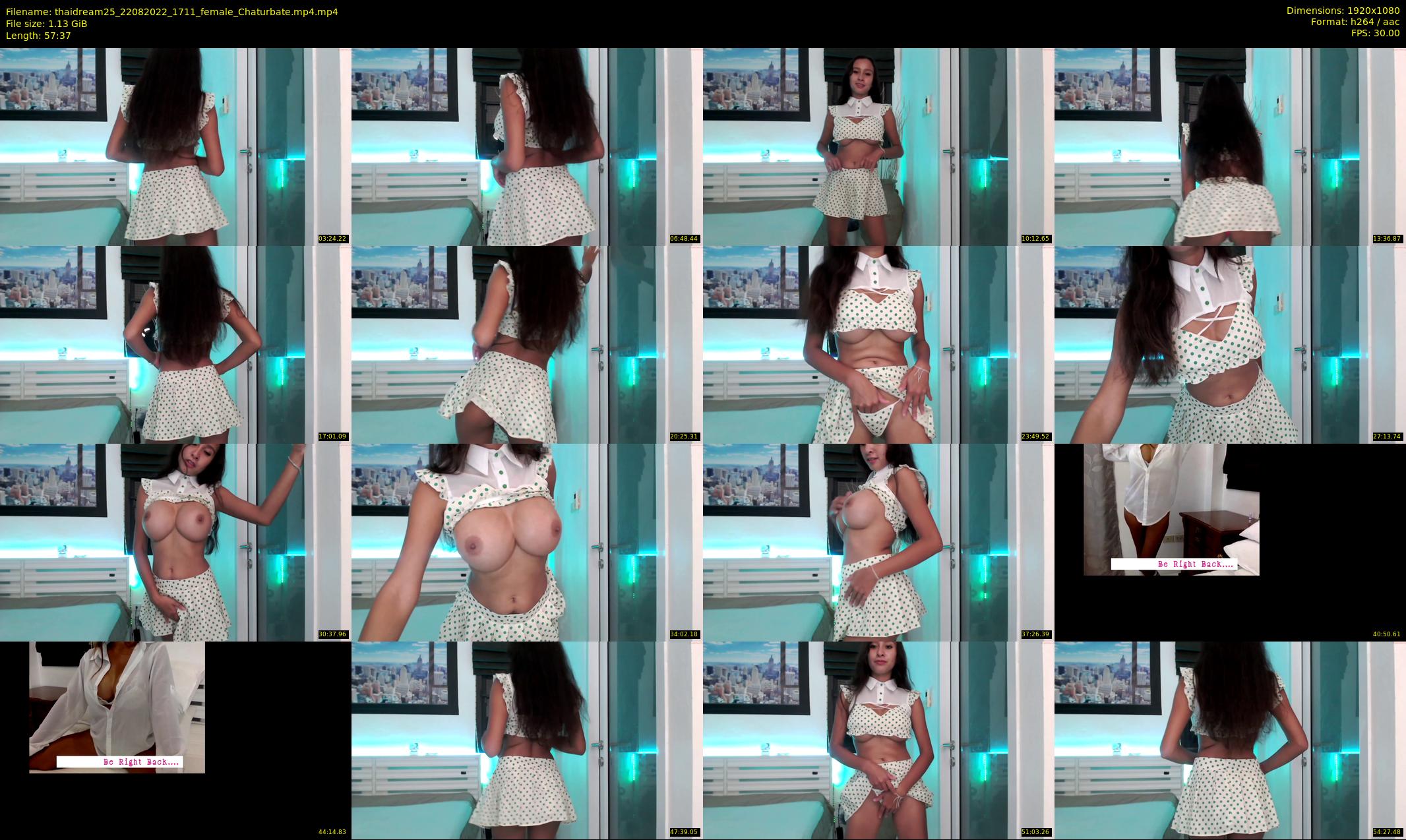 thaidream25 — 58 minute Chaturbate female cam show recording, 1080p, Aug 22, 2022