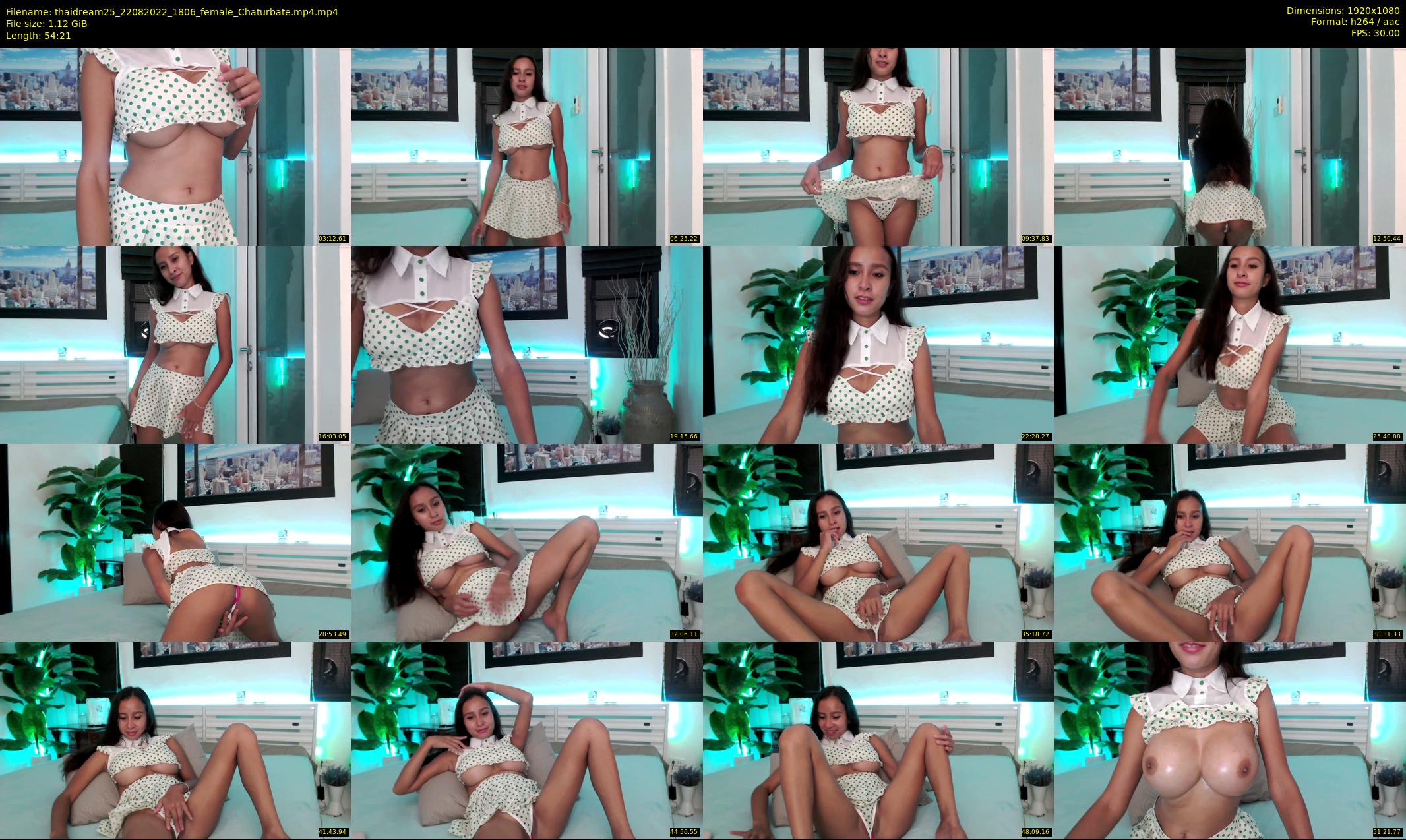 thaidream25 — 55 minute Chaturbate female cam show recording, 1080p, Aug 22, 2022