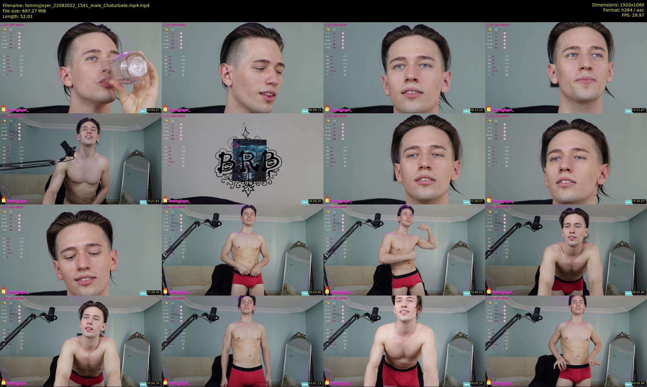 tommyjoyer — 53 minute Chaturbate male cam show recording, 1080p, Aug 22, 2022