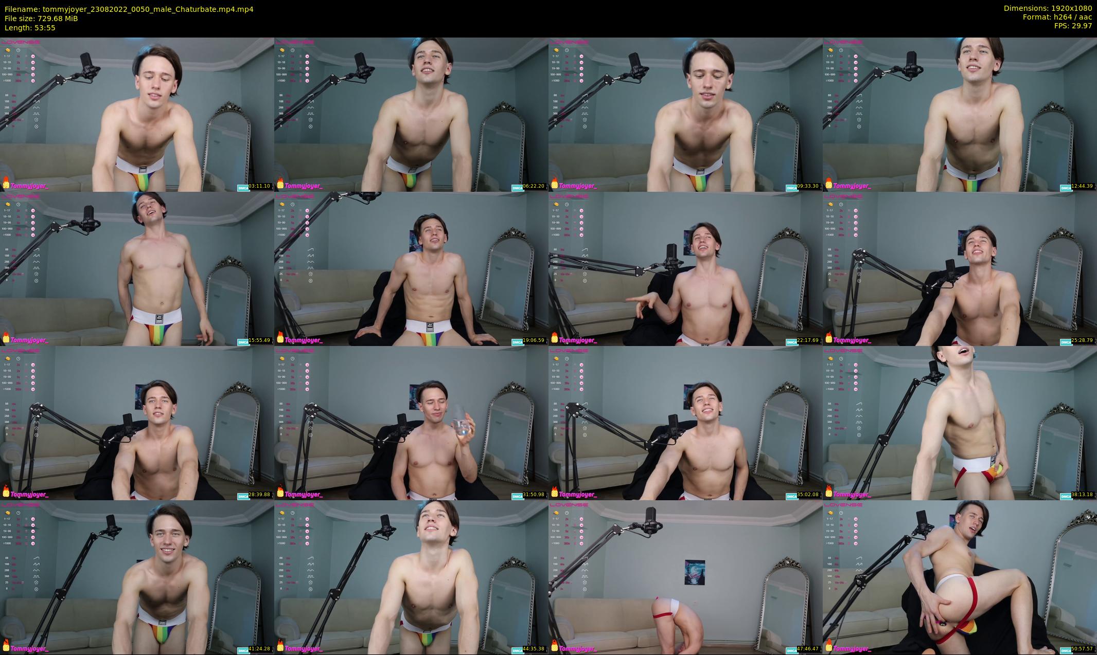 tommyjoyer — 54 minute Chaturbate male cam show recording, 1080p, Aug 23, 2022