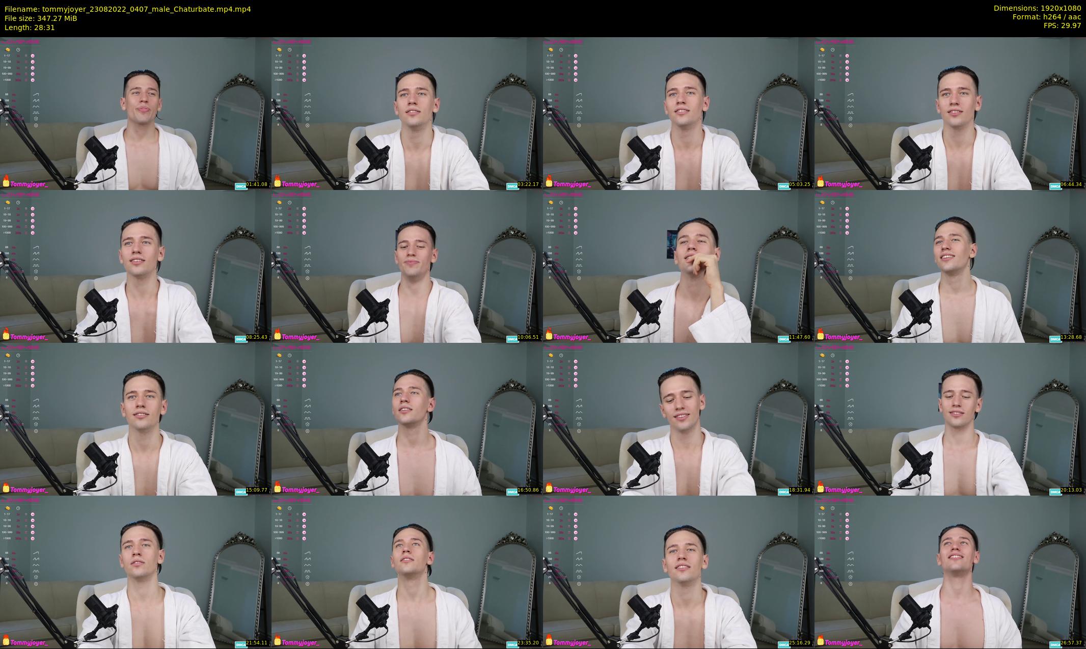 tommyjoyer — 29 minute Chaturbate male cam show recording, 1080p, Aug 23, 2022