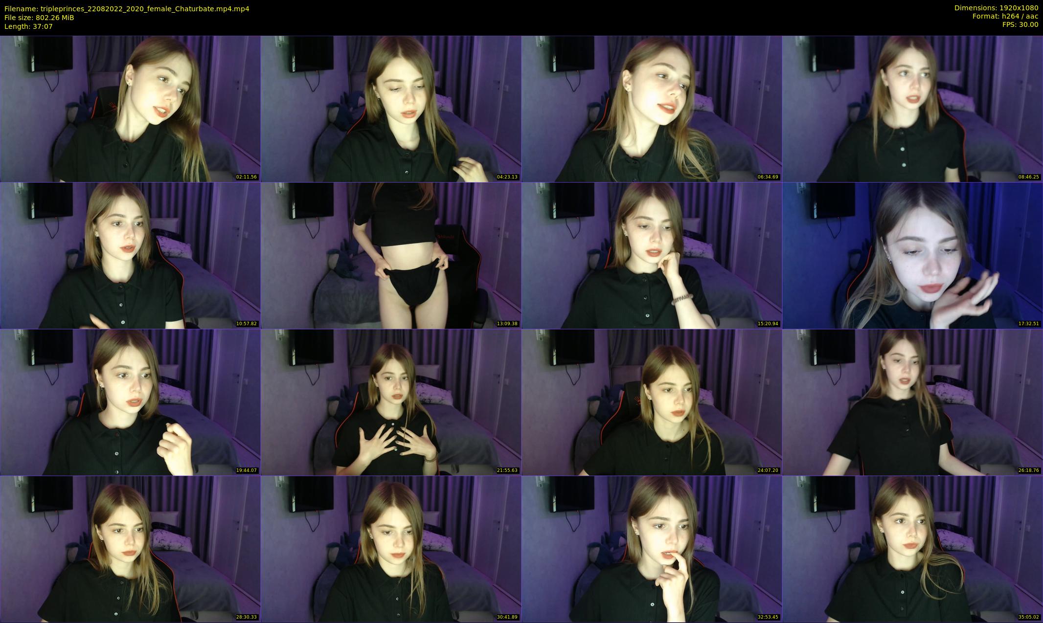 tripleprinces — 38 minute Chaturbate female cam show recording, 1080p, Aug 22, 2022
