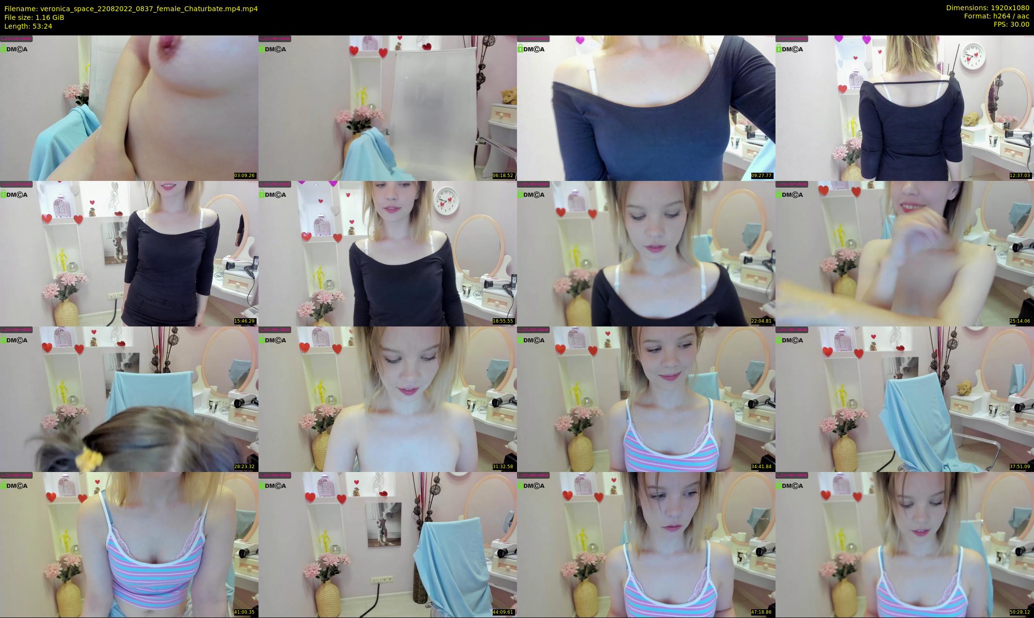 veronica_space — 54 minute Chaturbate female cam show recording, 1080p, Aug 22, 2022