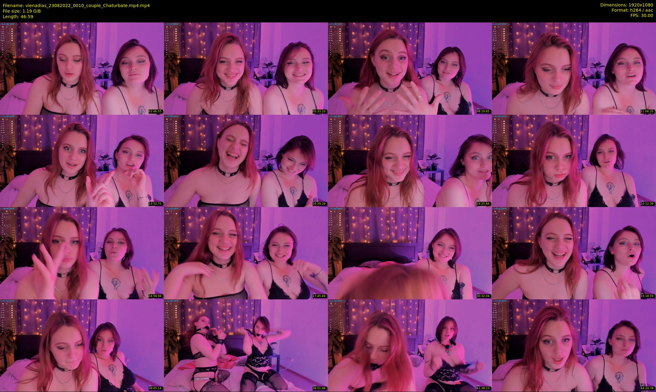 vienadias — 47 minute Chaturbate couple cam show recording, 1080p, Aug 23, 2022