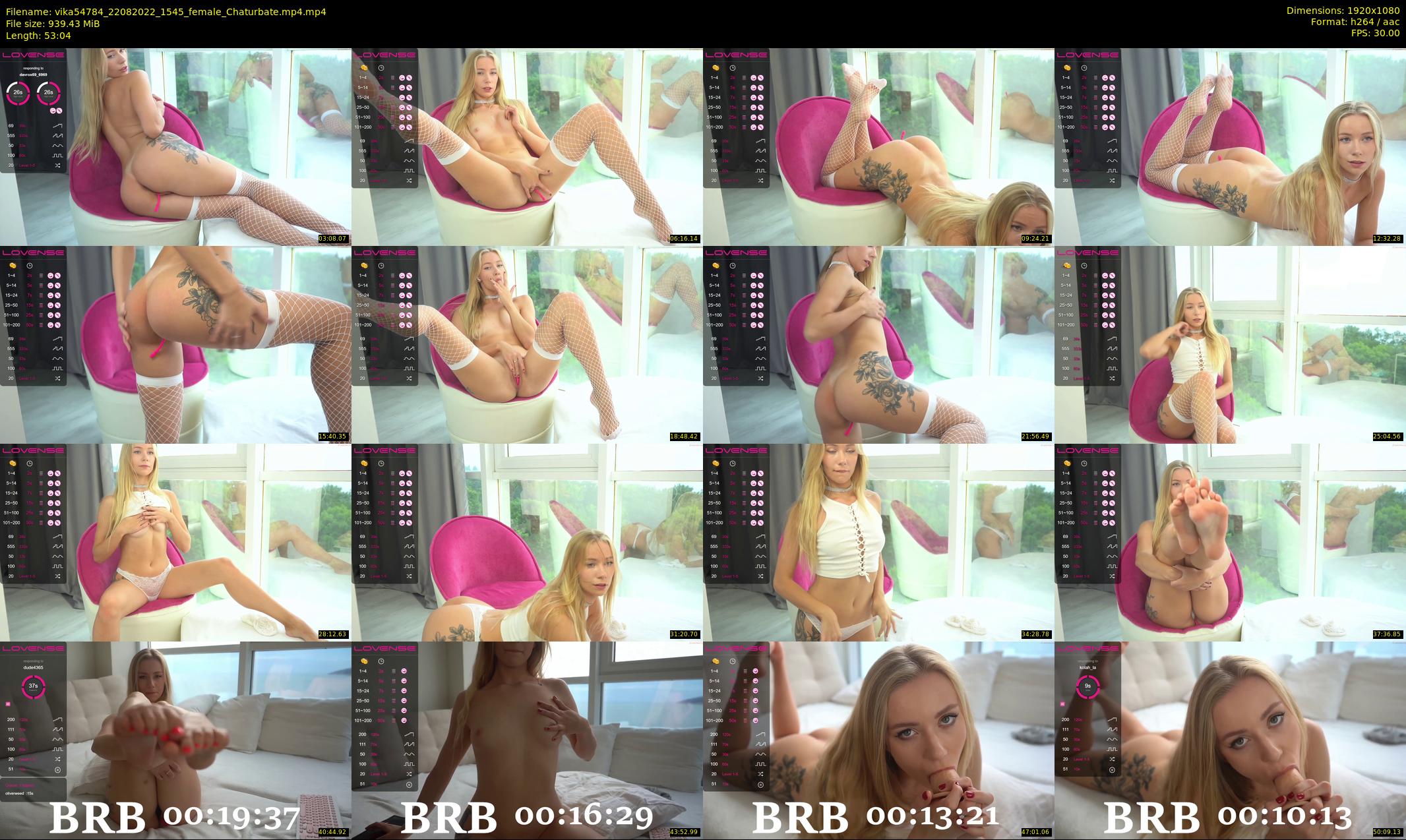 vika54784 — 54 minute Chaturbate female cam show recording, 1080p, Aug 22, 2022