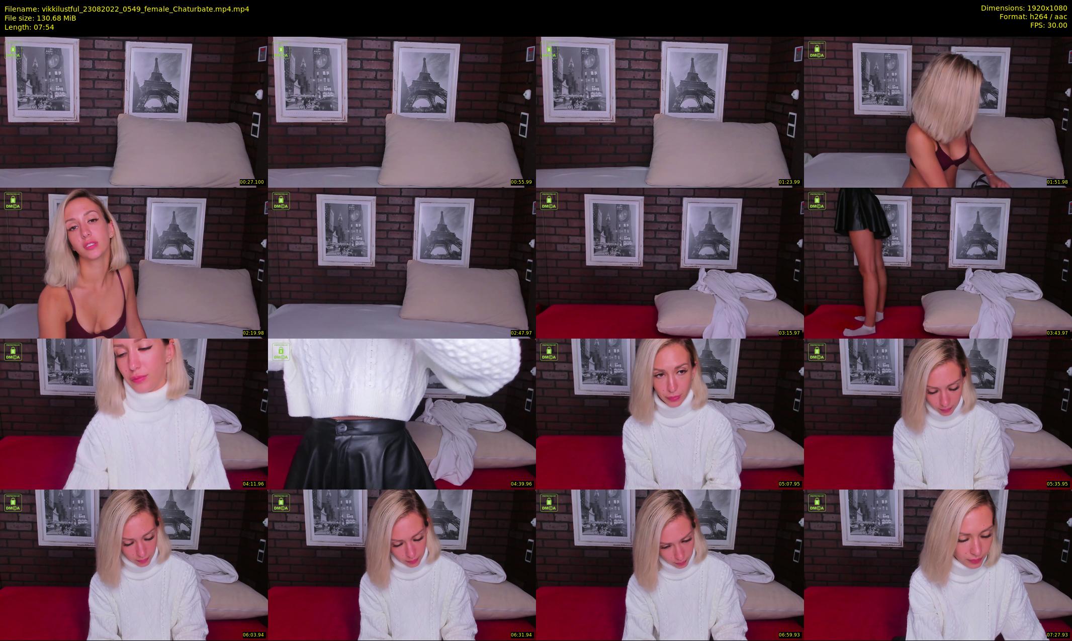 vikkilustful — 8 minute Chaturbate female cam show recording, 1080p, Aug 23, 2022